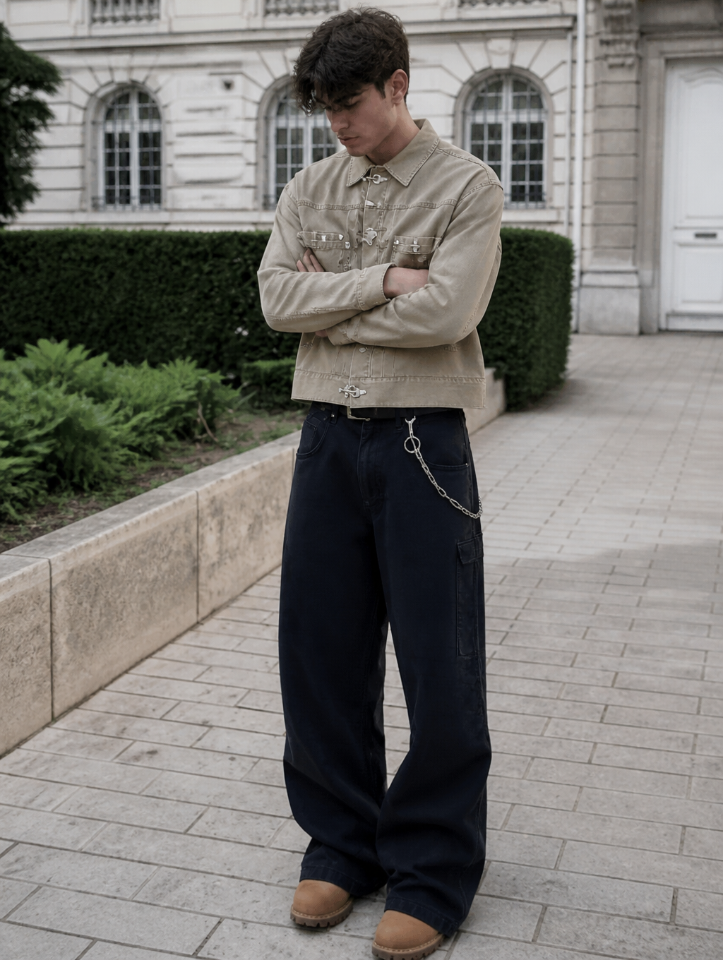 UNSEEN-Studios Chainlink Denim Jacket