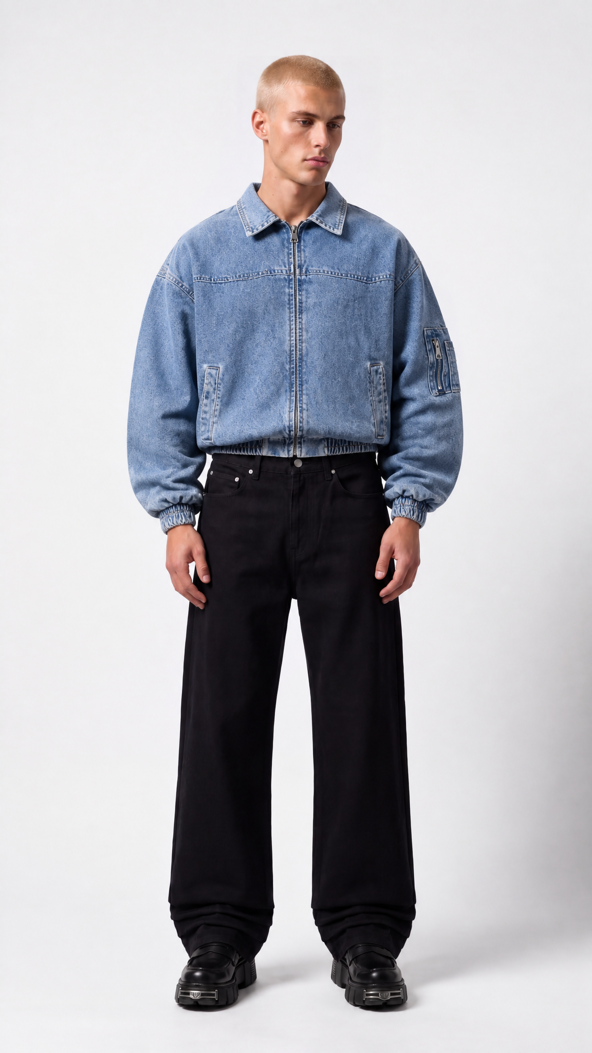 UNSEEN-Studios Vintage Washed Denim Jacke