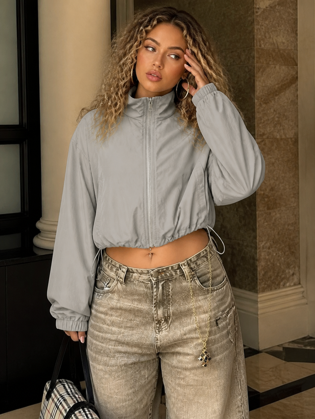 UNSEEN-Studios Airwave Cropped Wind Jacket
