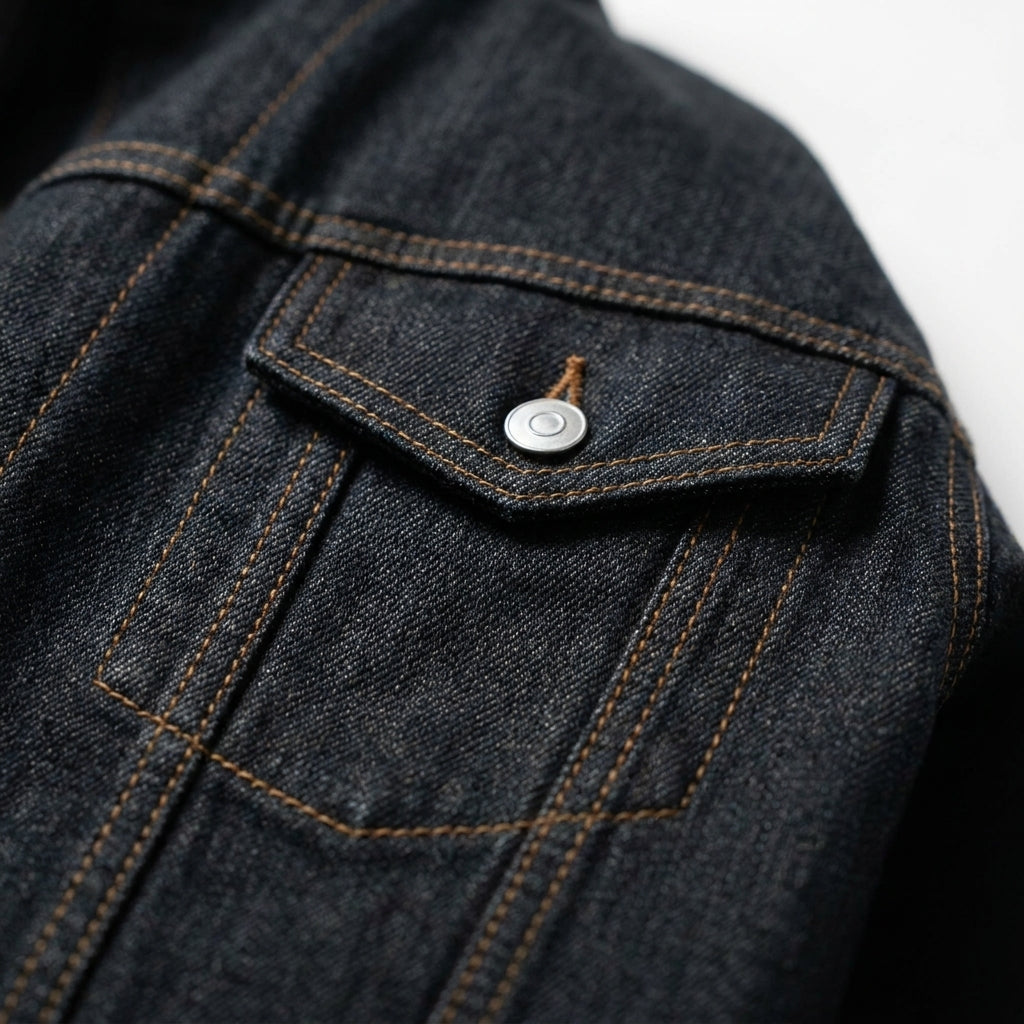 UNSEEN-Studios Stand Collar Denim Jacket