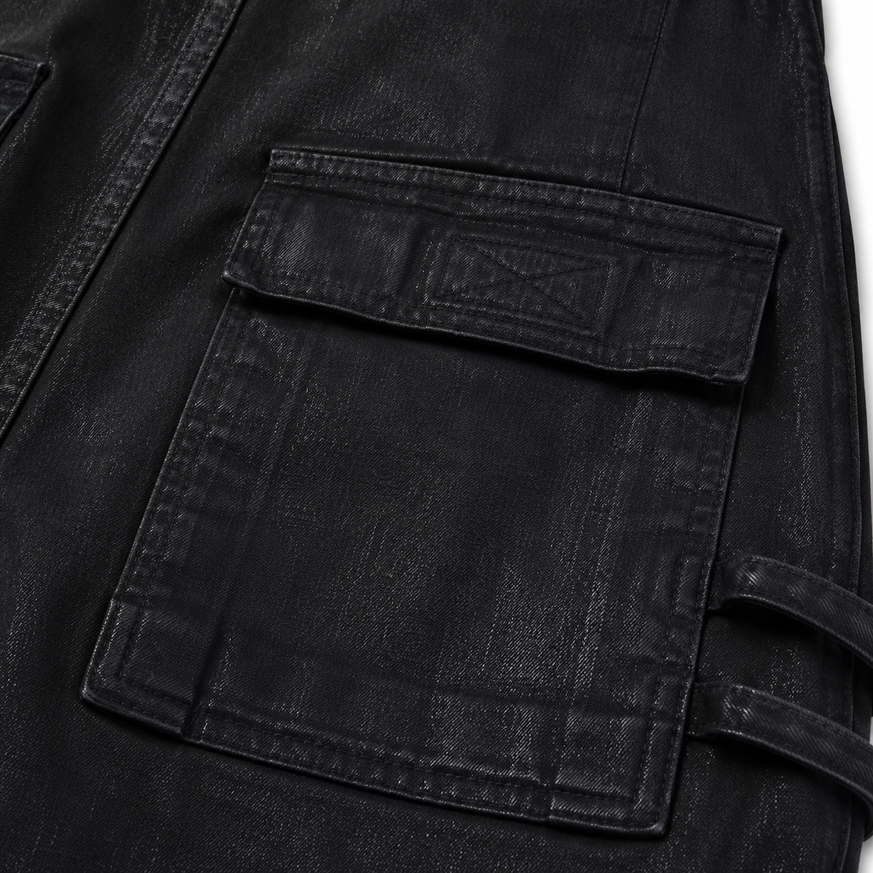 UNSEEN-Studios Waxed Denim Opium Shorts