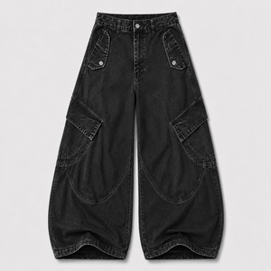 UNSEEN-Studios Raw Washed Cargo Jeans