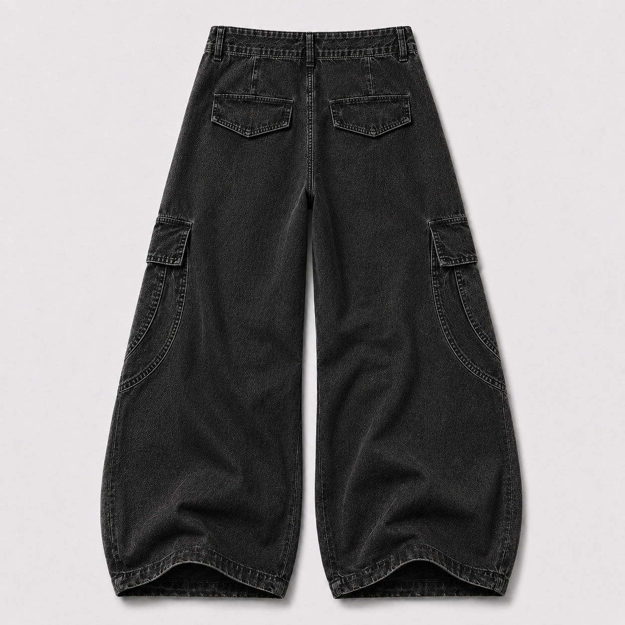 UNSEEN-Studios Raw Washed Cargo Jeans