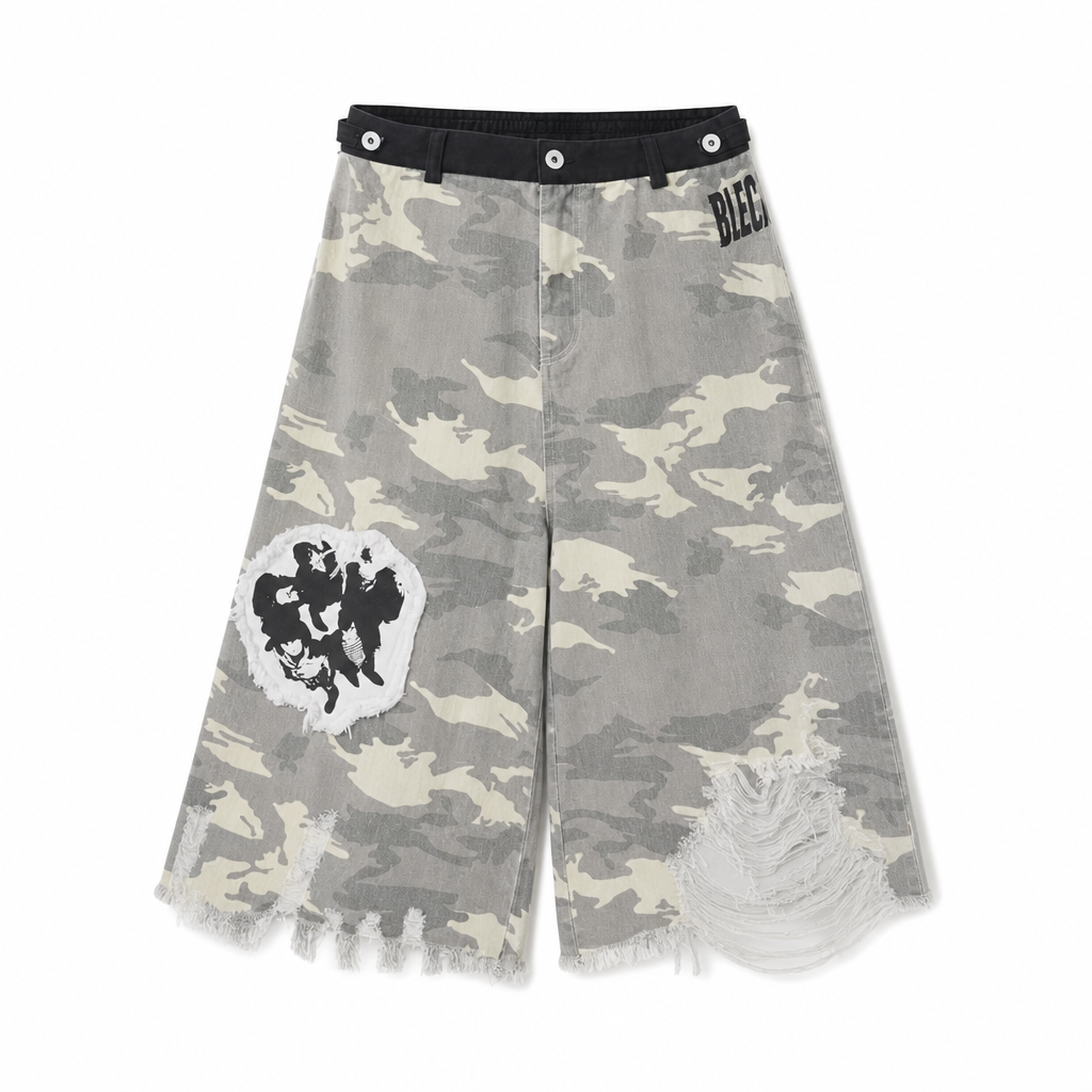 UNSEEN-Studios Punk Camo Shorts