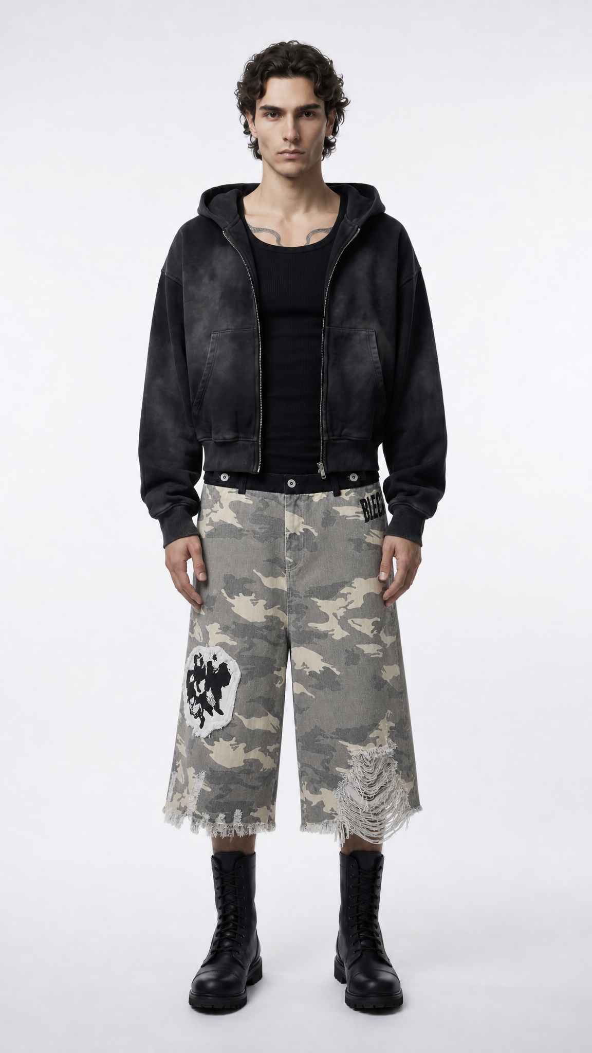 UNSEEN-Studios Punk Camo Shorts