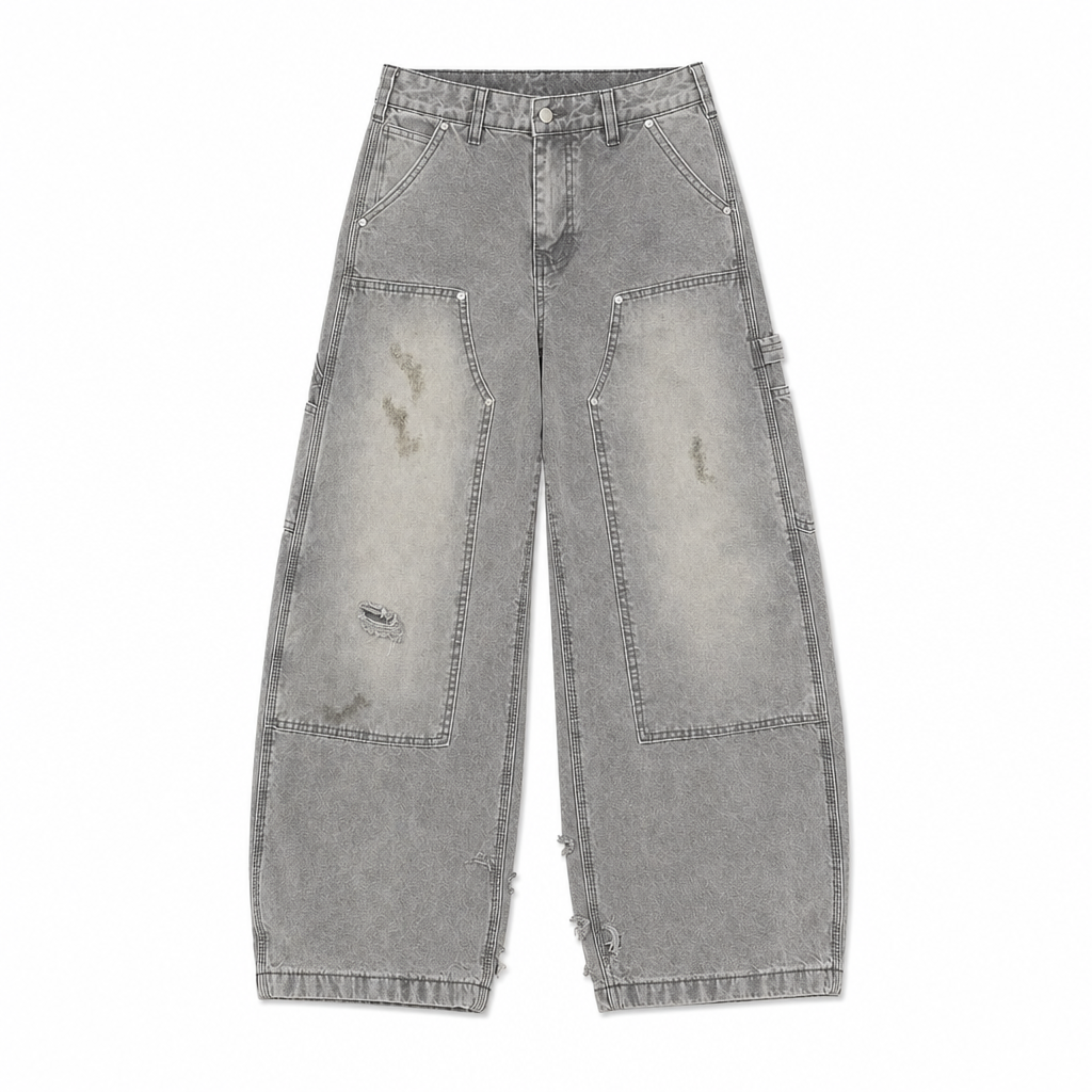 UNSEEN-Studios Double Knee Workwear Jeans