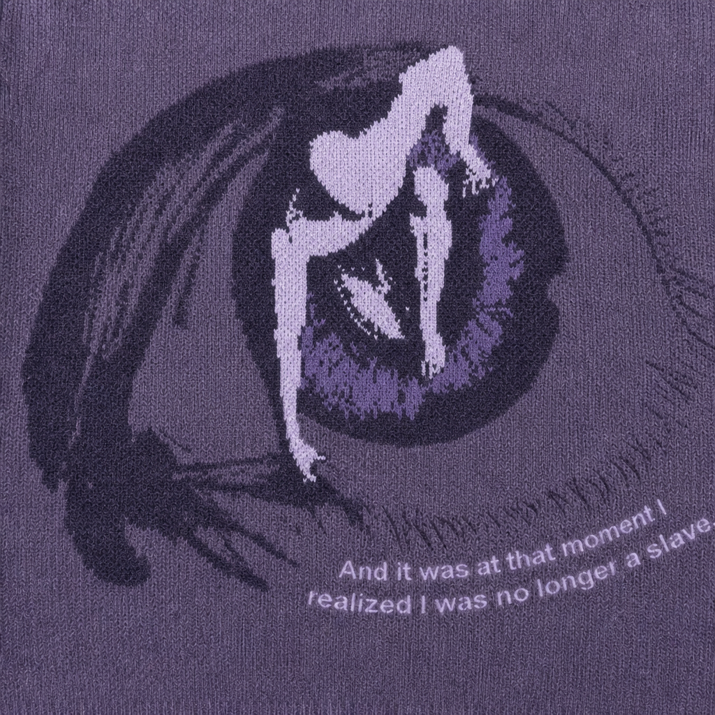 UNSEEN-Studios Purple Eye Knit Sweater