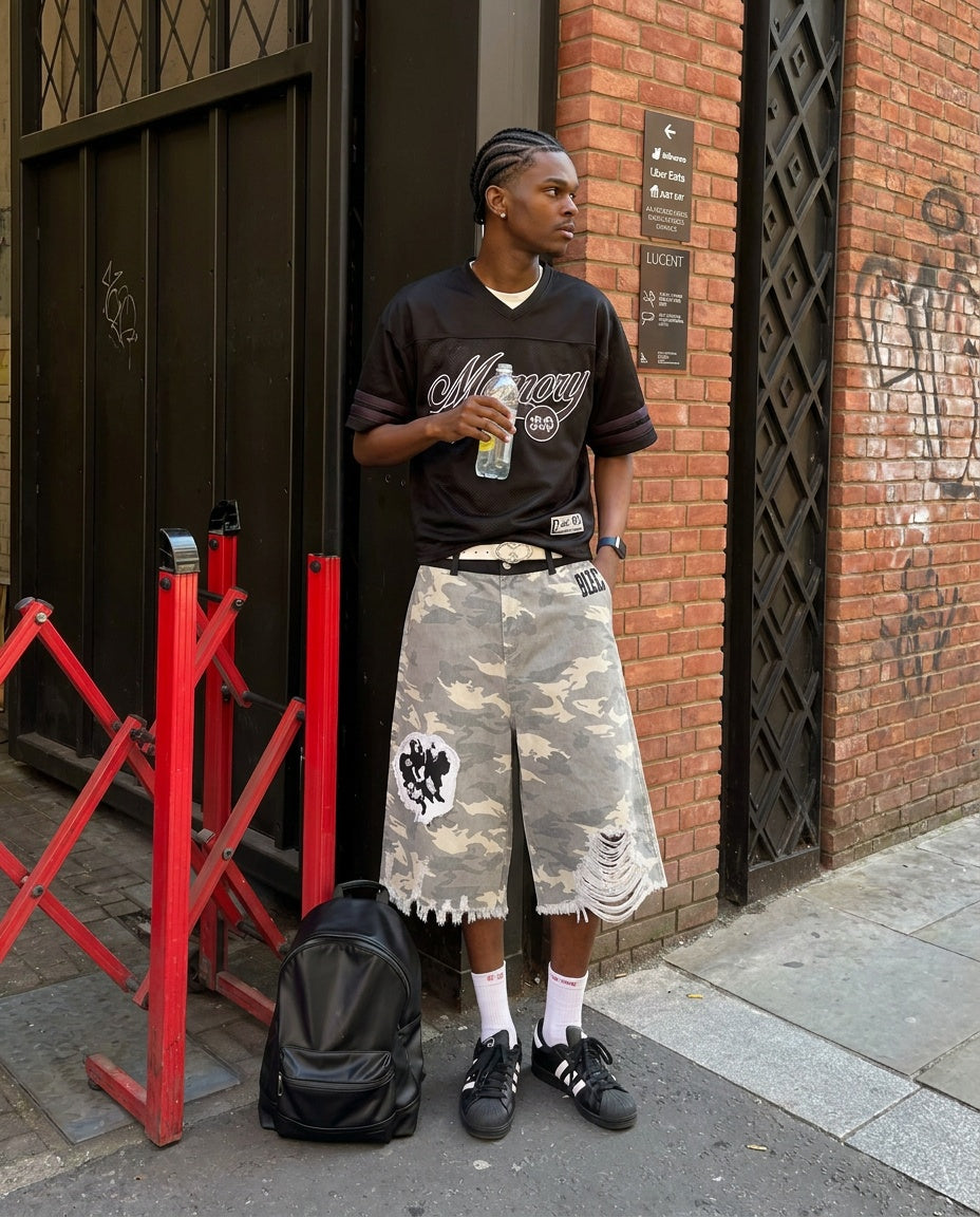 UNSEEN-Studios Punk Camo Shorts