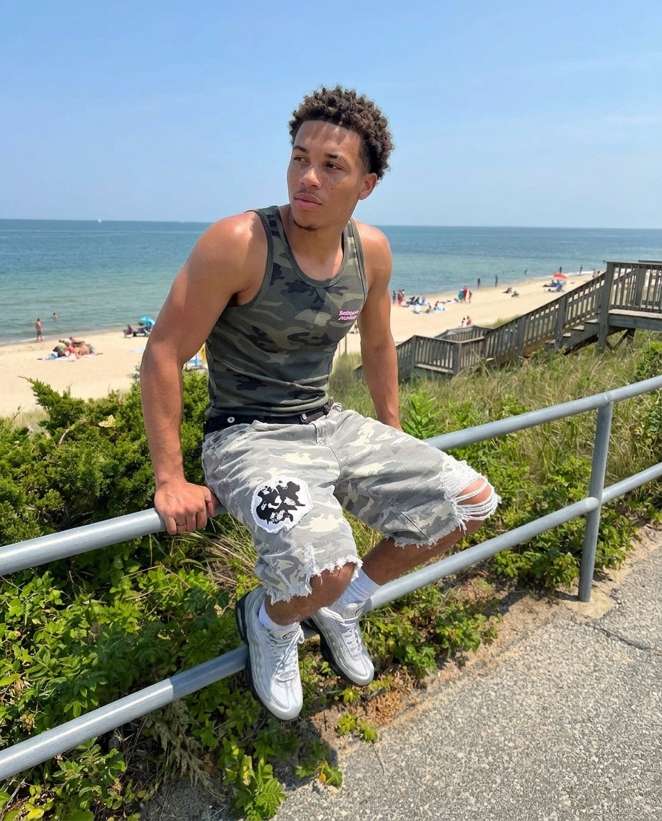 UNSEEN-Studios Punk Camo Shorts