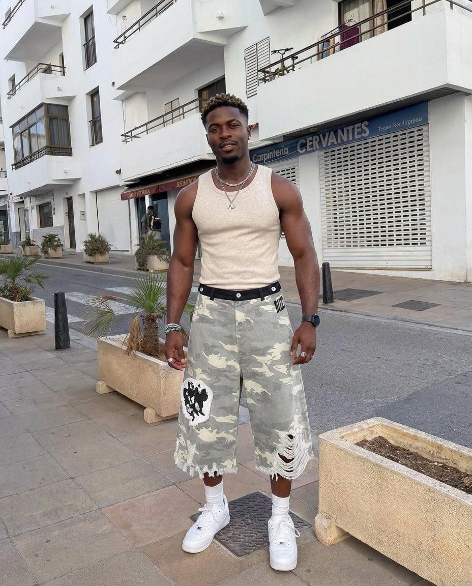 UNSEEN-Studios Punk Camo Shorts