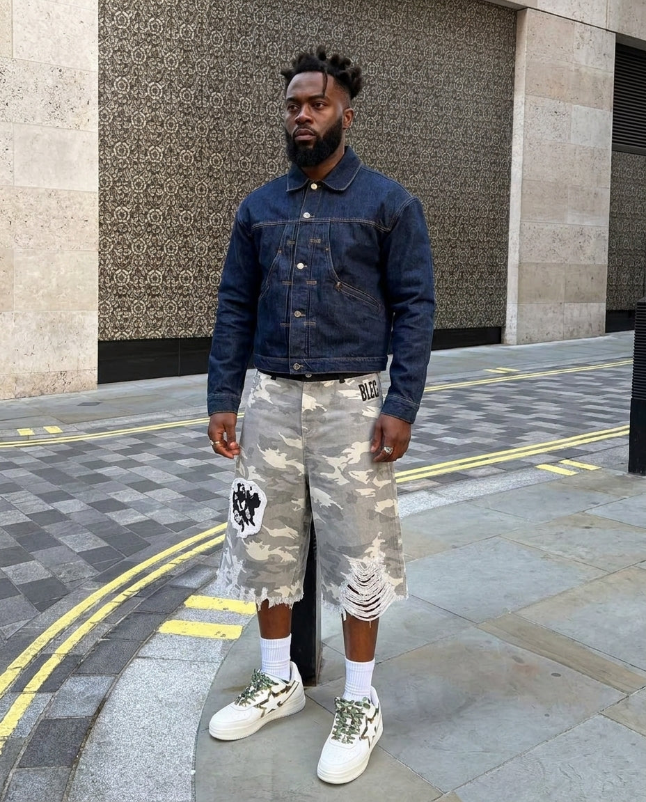 UNSEEN-Studios Punk Camo Shorts