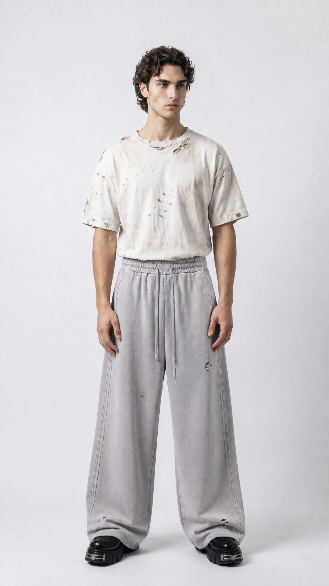 UNSEEN-Studios Distressed Basic Sweatpants