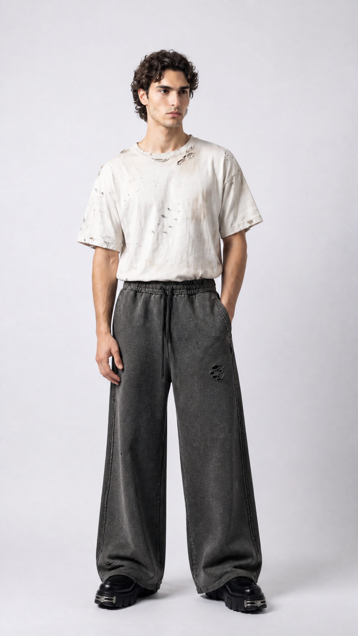 UNSEEN-Studios Distressed Basic Sweatpants
