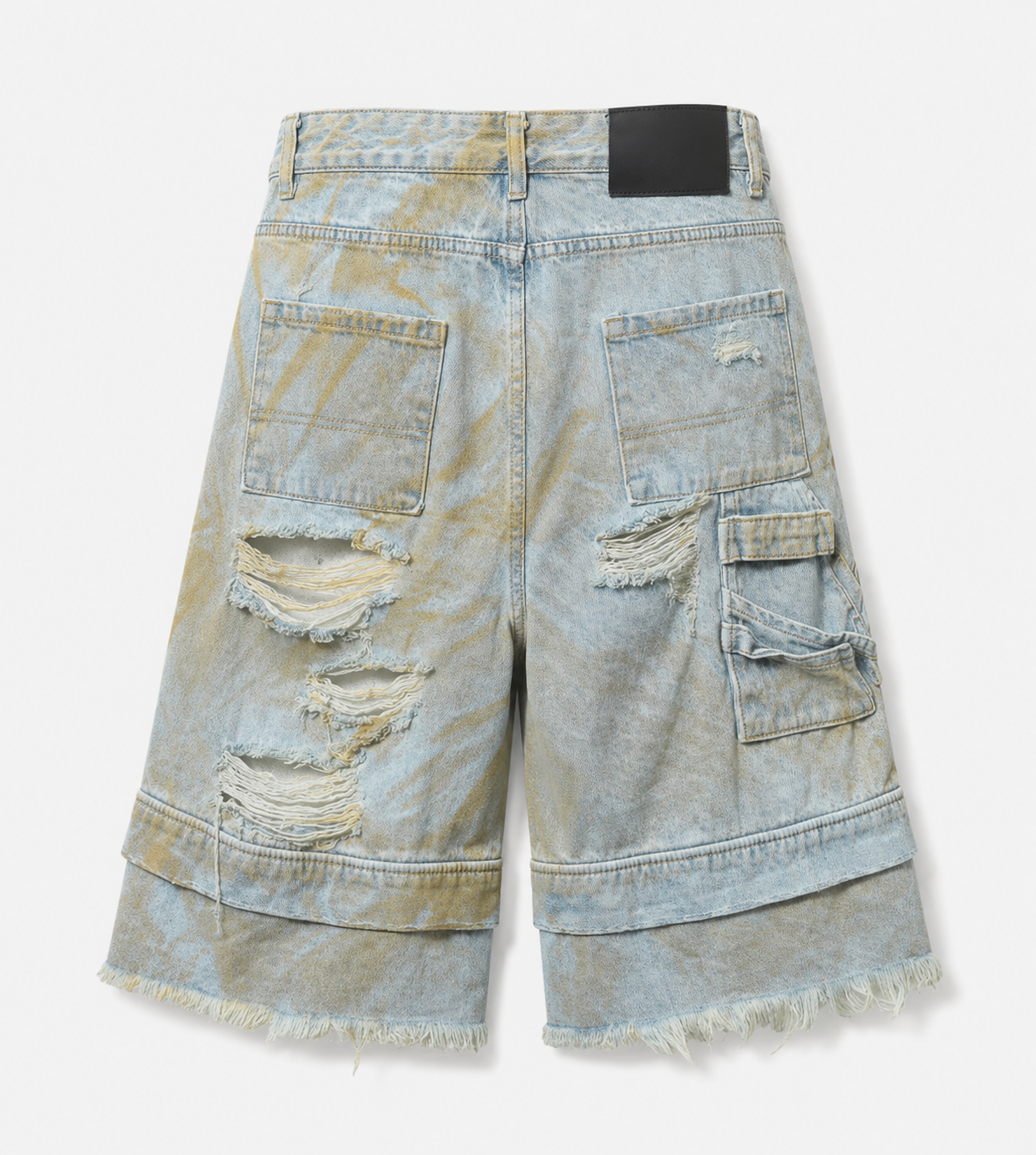 UNSEEN-Studios Distressed Riot Jorts