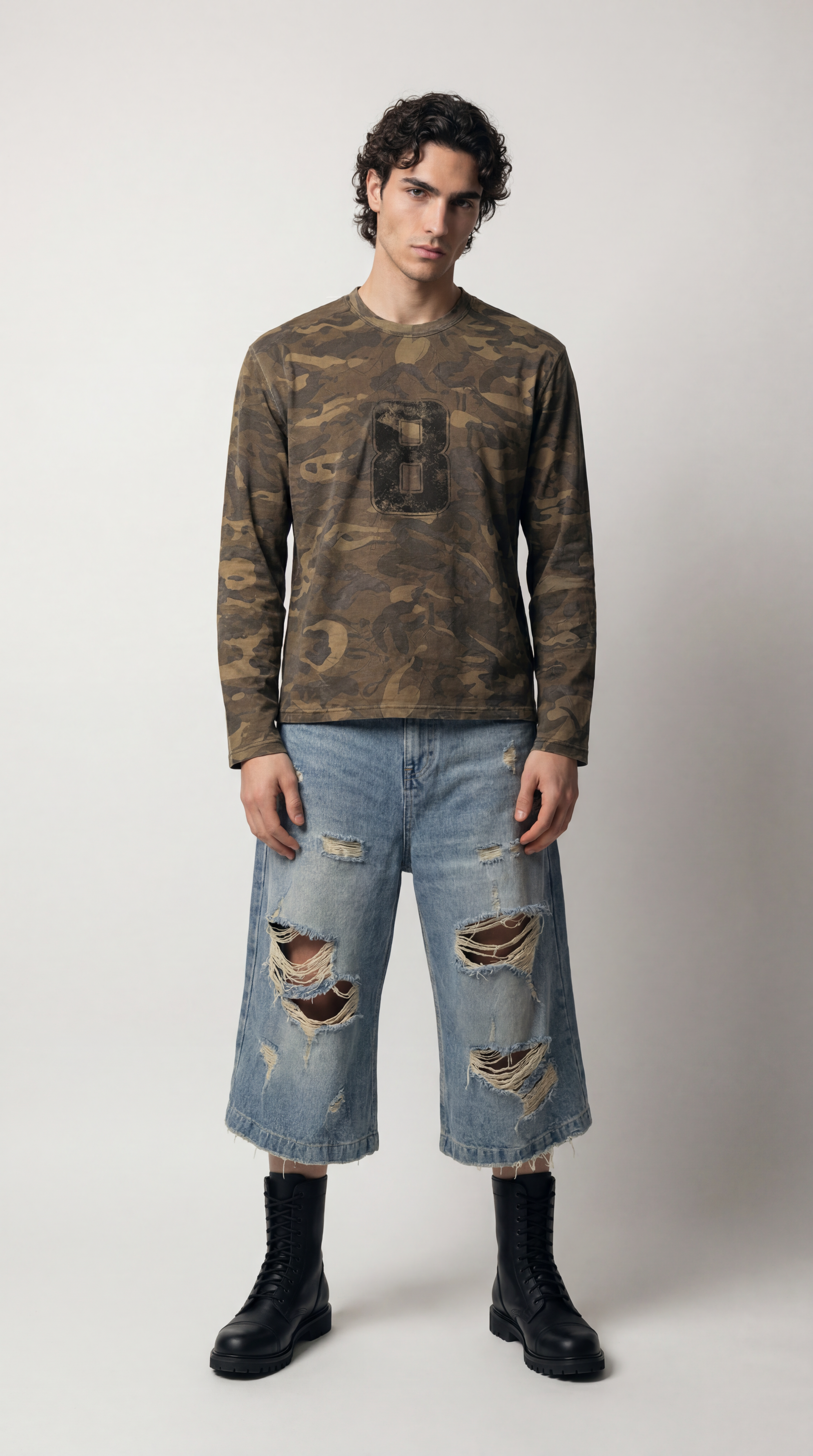 UNSEEN-Studios Number 8 Camo Longsleeve