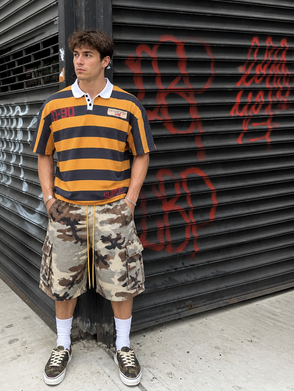 UNSEEN-Studios Nomad Camo Cargo Shorts