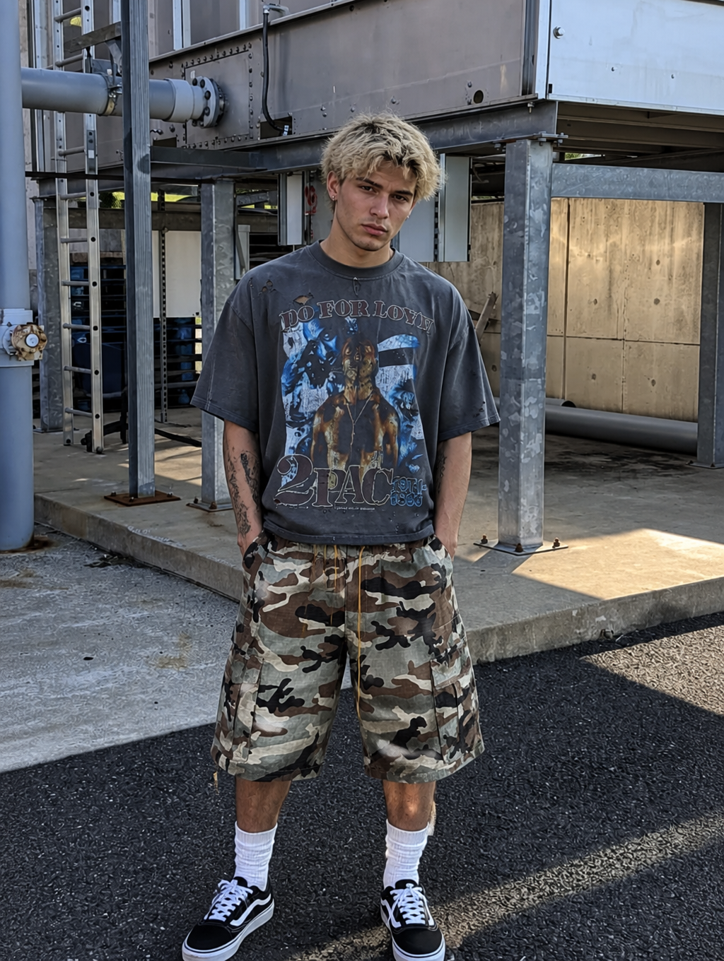 UNSEEN-Studios Nomad Camo Cargo Shorts