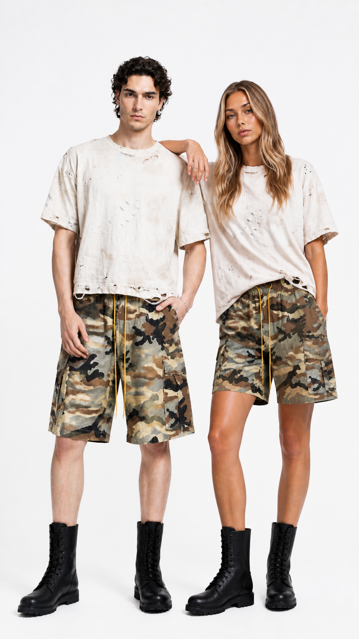 UNSEEN-Studios Nomad Camo Cargo Shorts