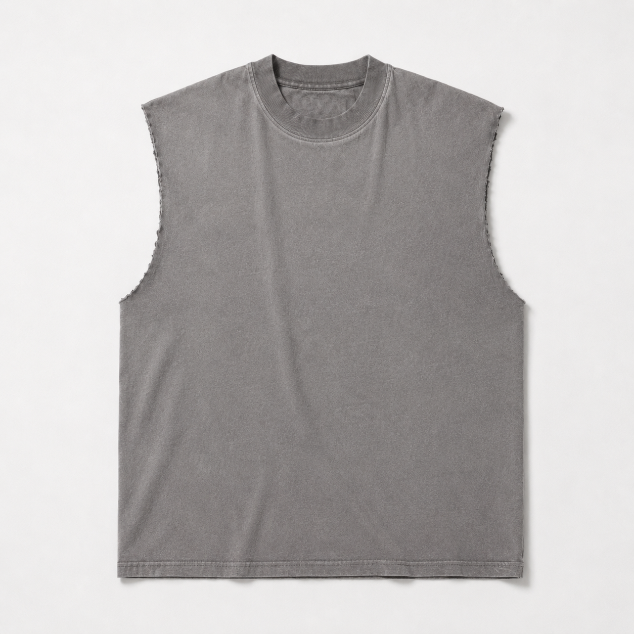 UNSEEN-Studios Graues Raw Washed Sleeveless Tank Top