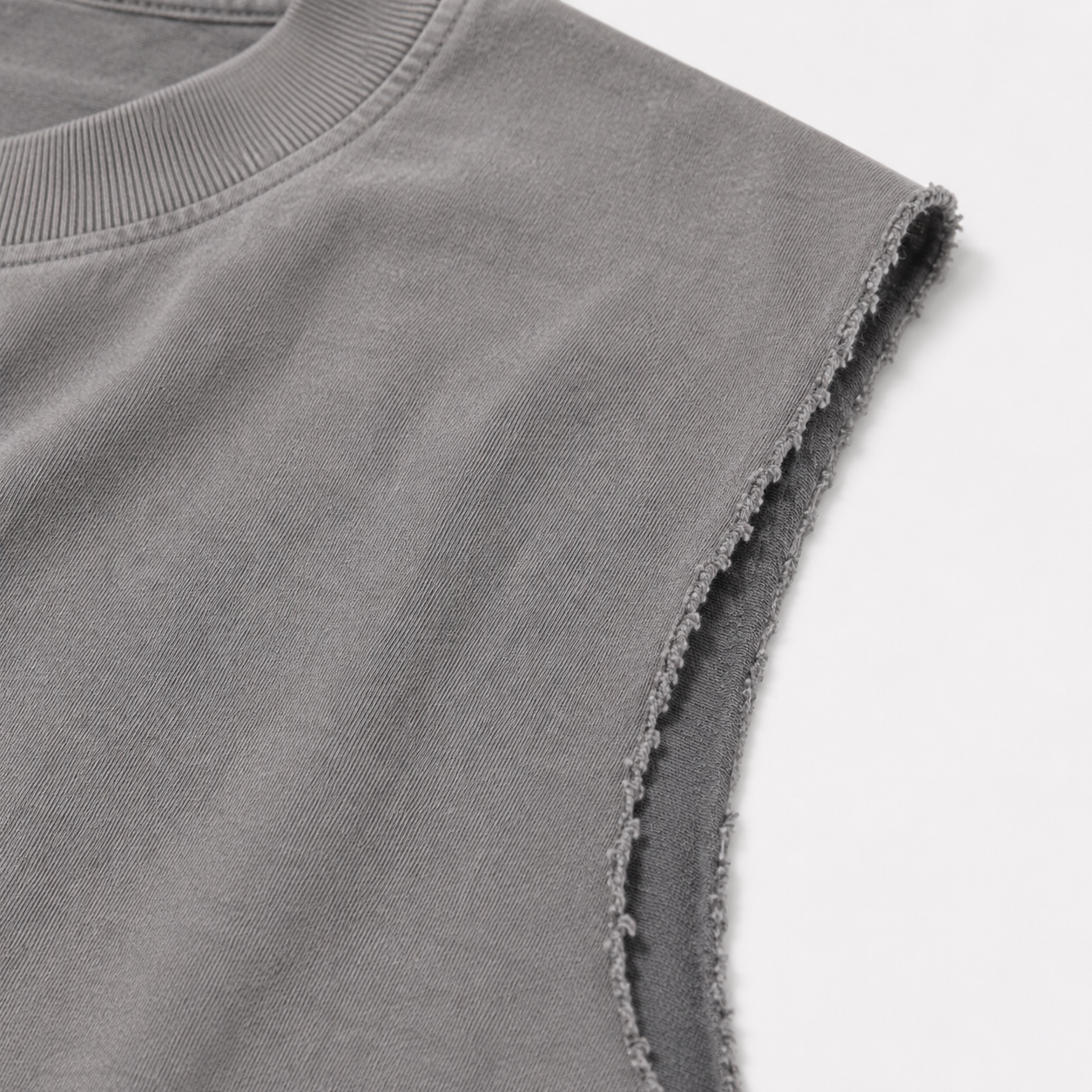 UNSEEN-Studios Graues Raw Washed Sleeveless Tank Top