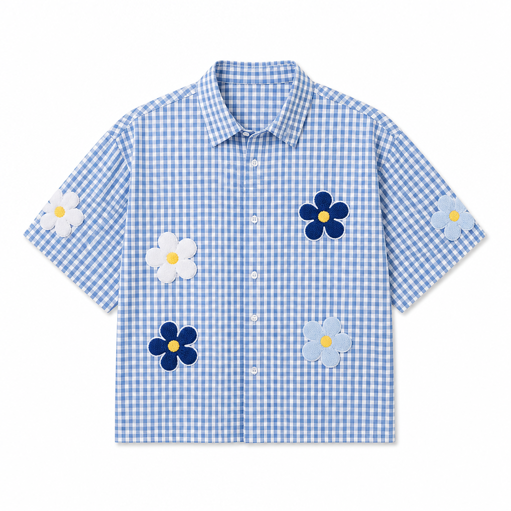 UNSEEN-Studios Blossom Check Shirt