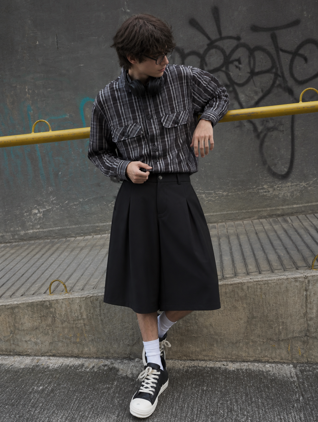 UNSEEN-Studios Tailored Wide Shorts