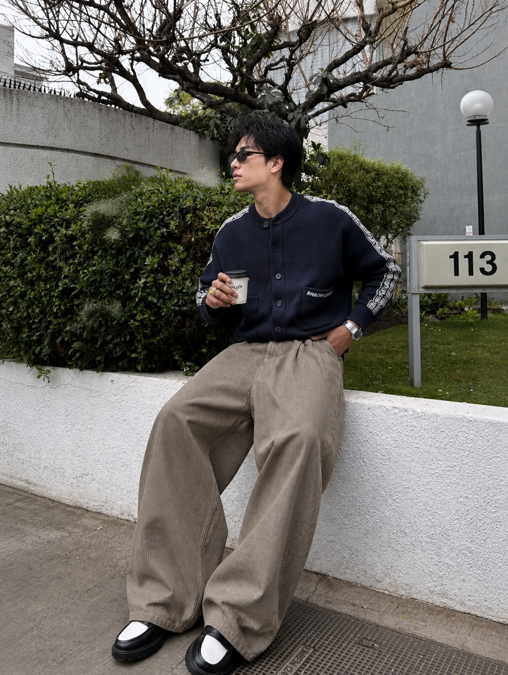 UNSEEN-Studios Tailored Pleated Bundfaltenhose