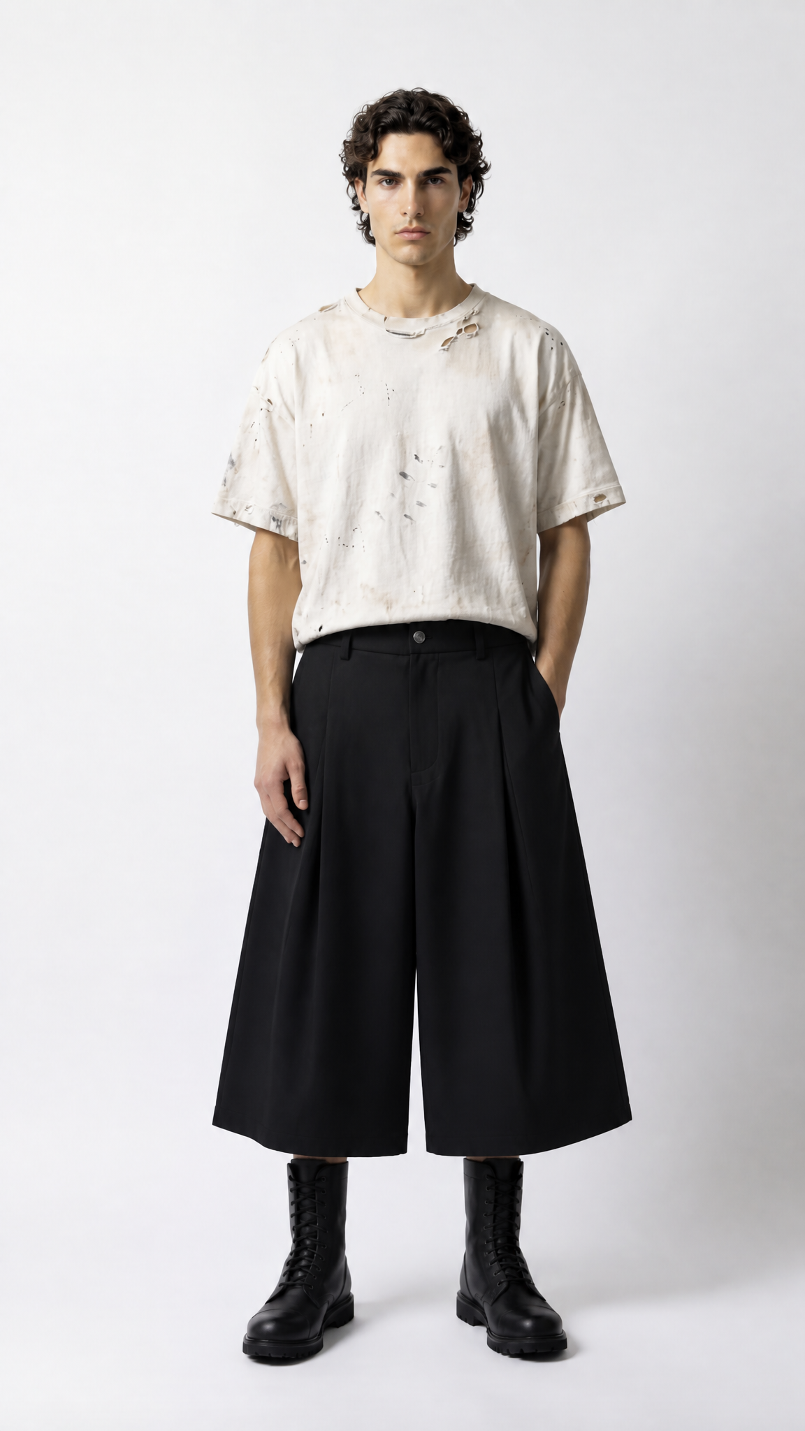 UNSEEN-Studios Tailored Wide Shorts
