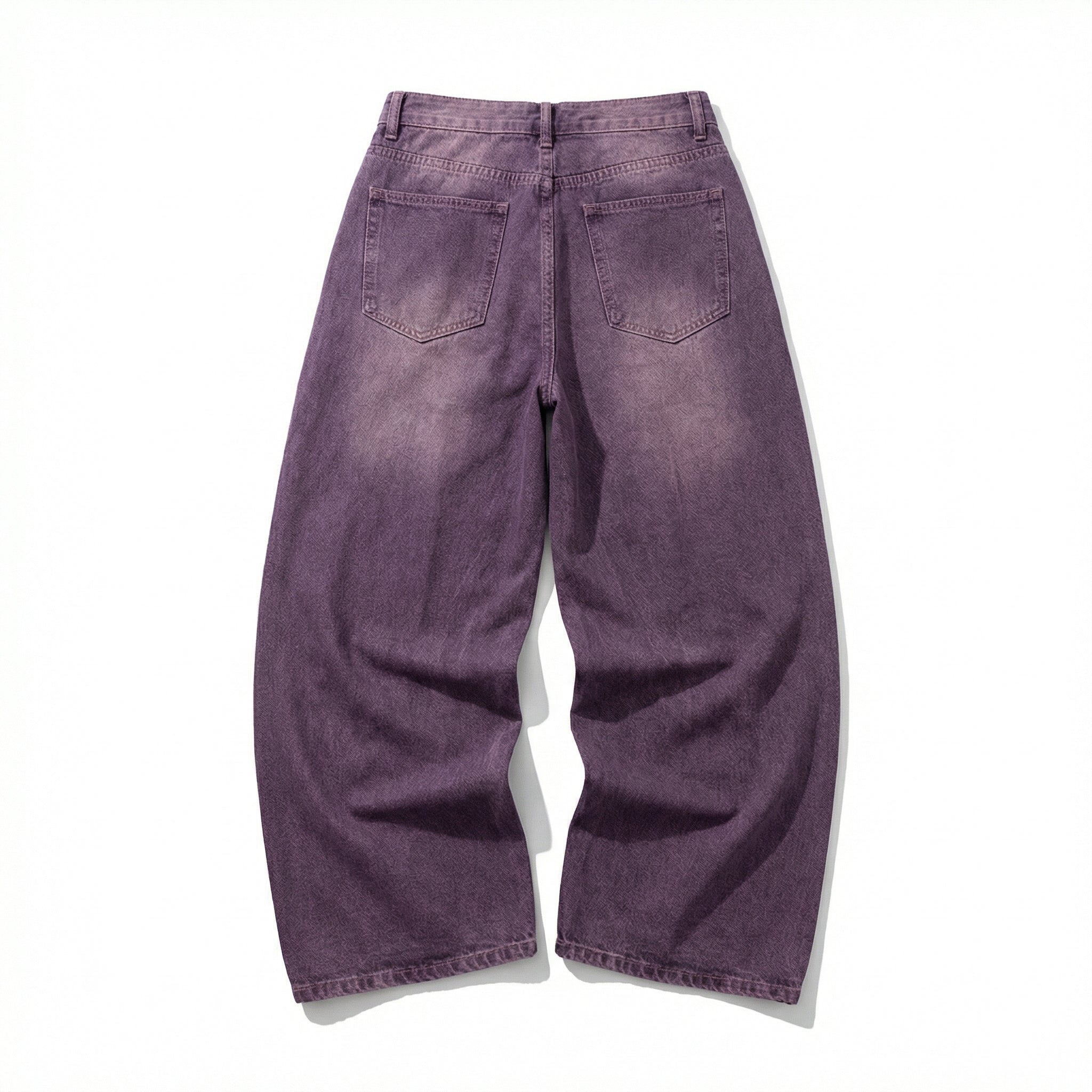 UNSEEN-Studios Purple Washed Wide Leg Jeans