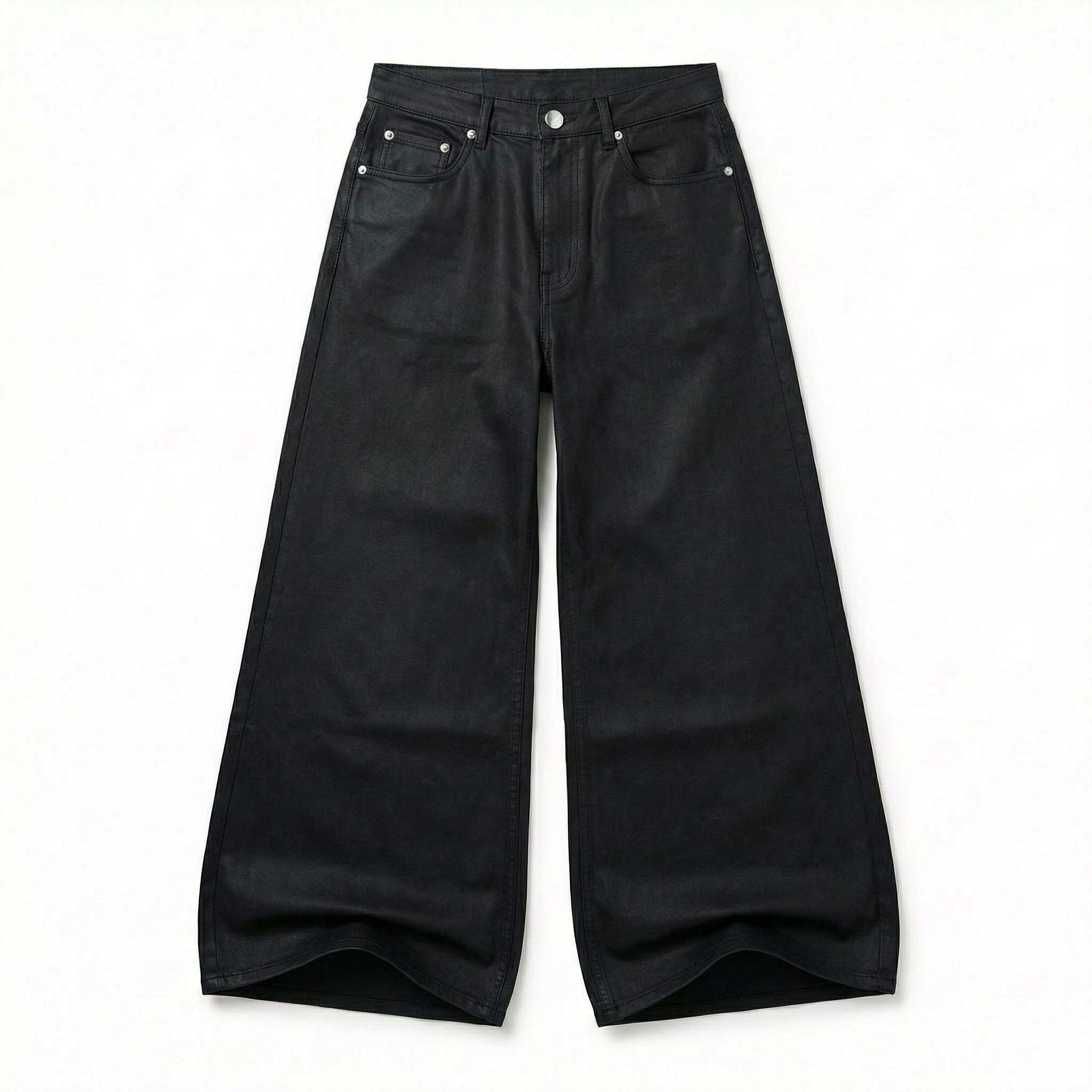 UNSEEN-Studios Black Wide Leg Hose