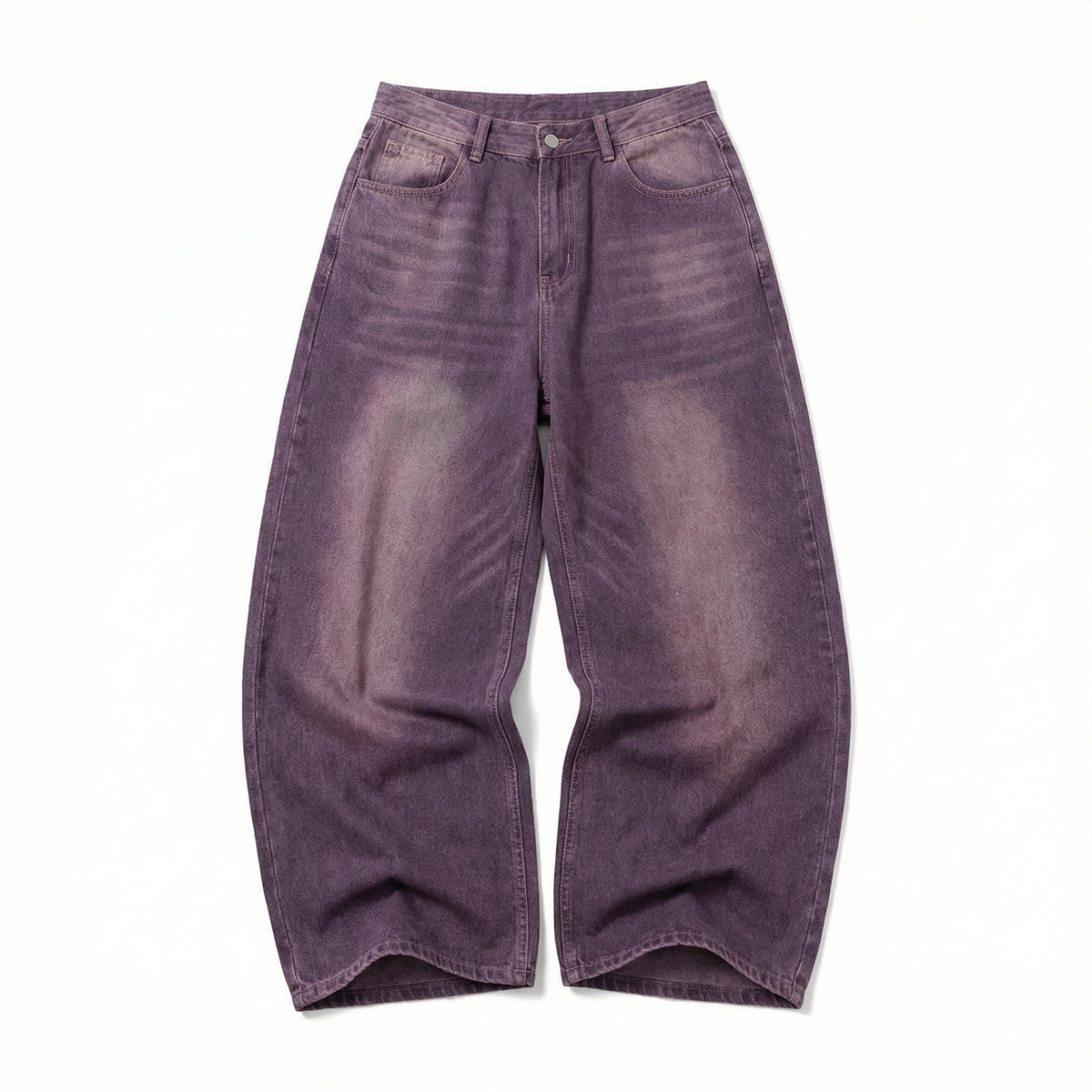 UNSEEN-Studios Purple Washed Wide Leg Jeans