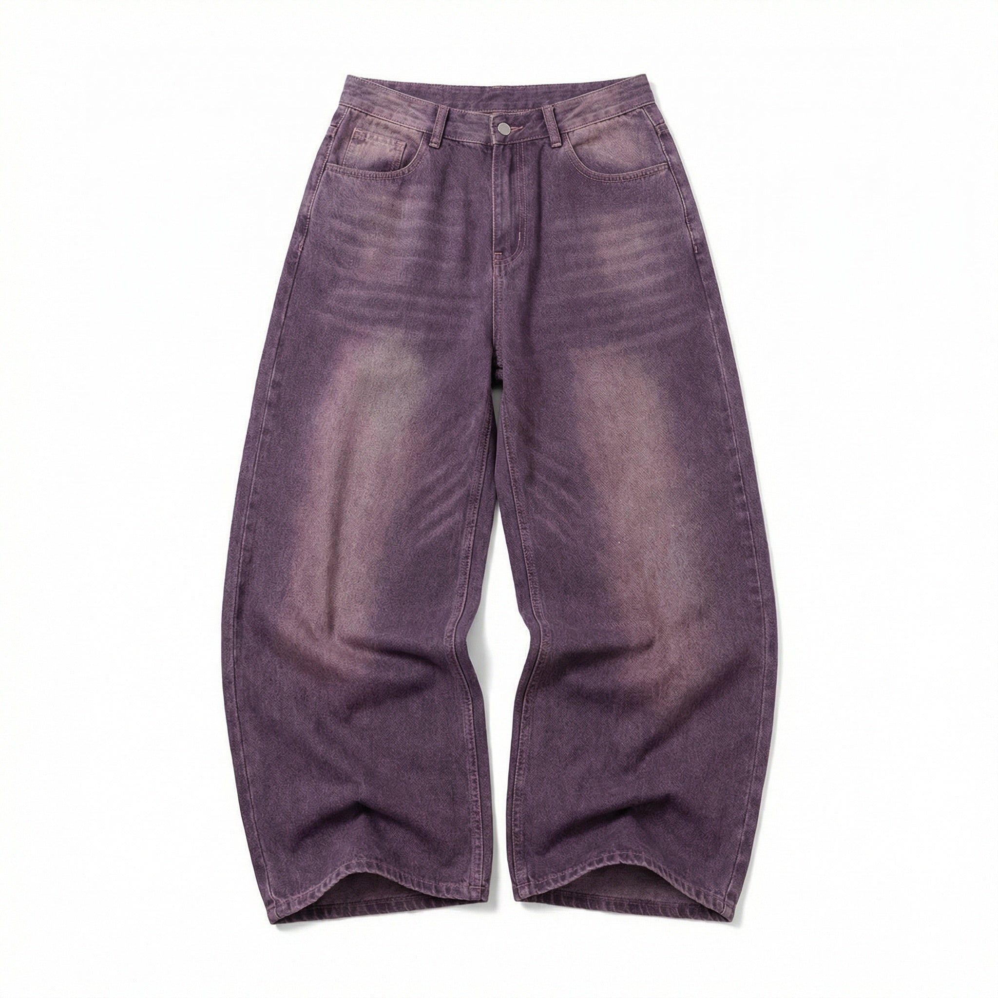 UNSEEN-Studios Purple Washed Wide Leg Jeans