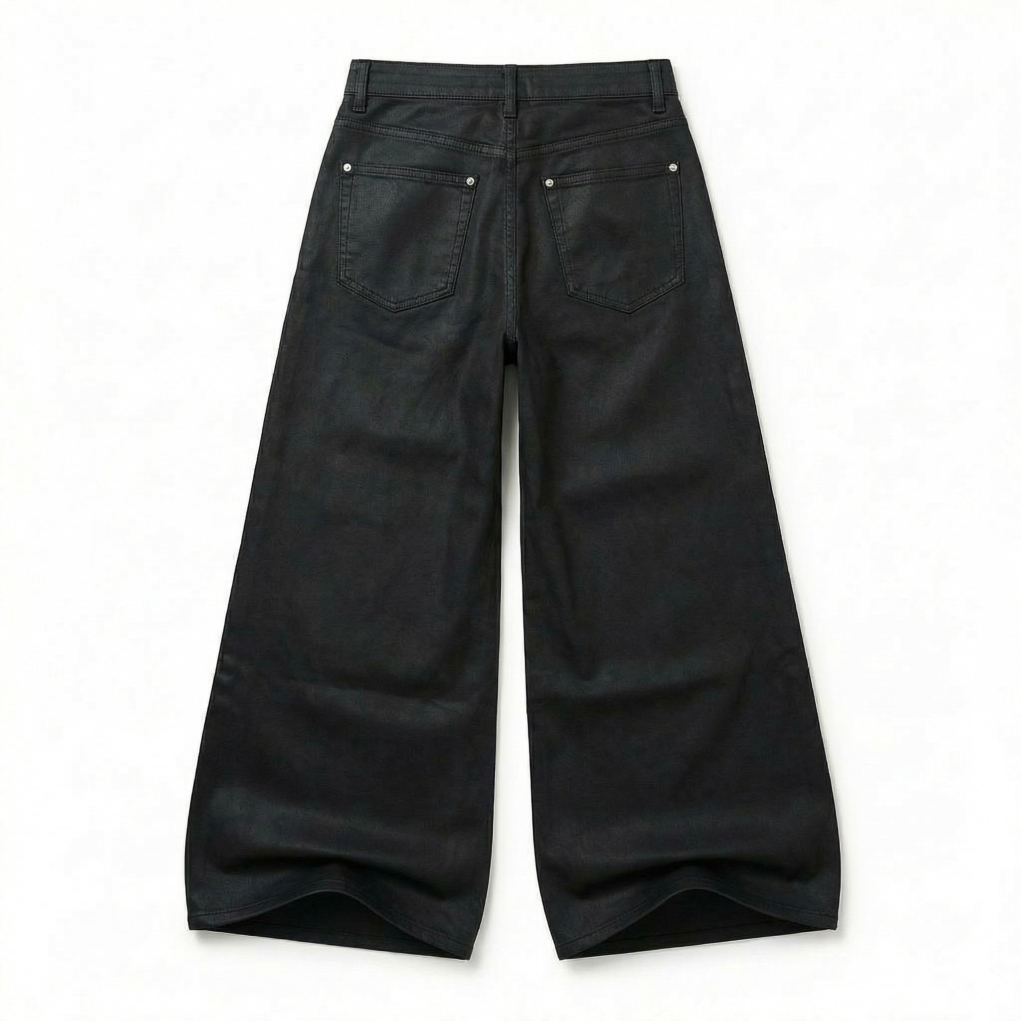 UNSEEN-Studios Black Wide Leg Hose
