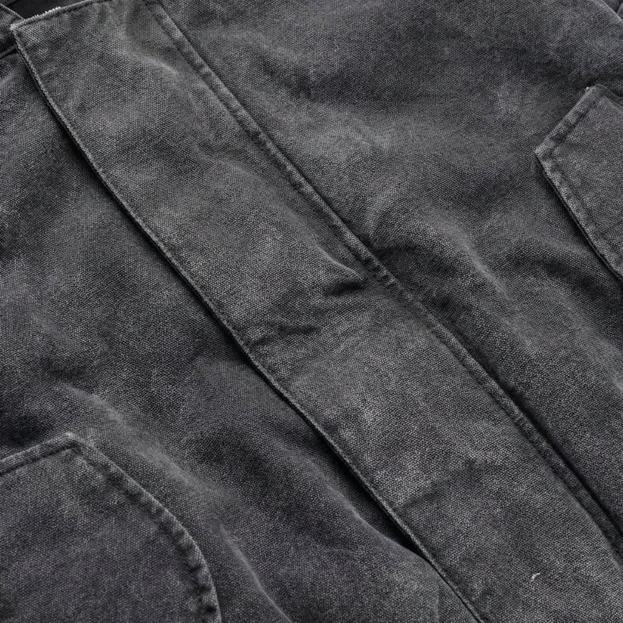 UNSEEN-Studios hooded Bomberjacket washed black