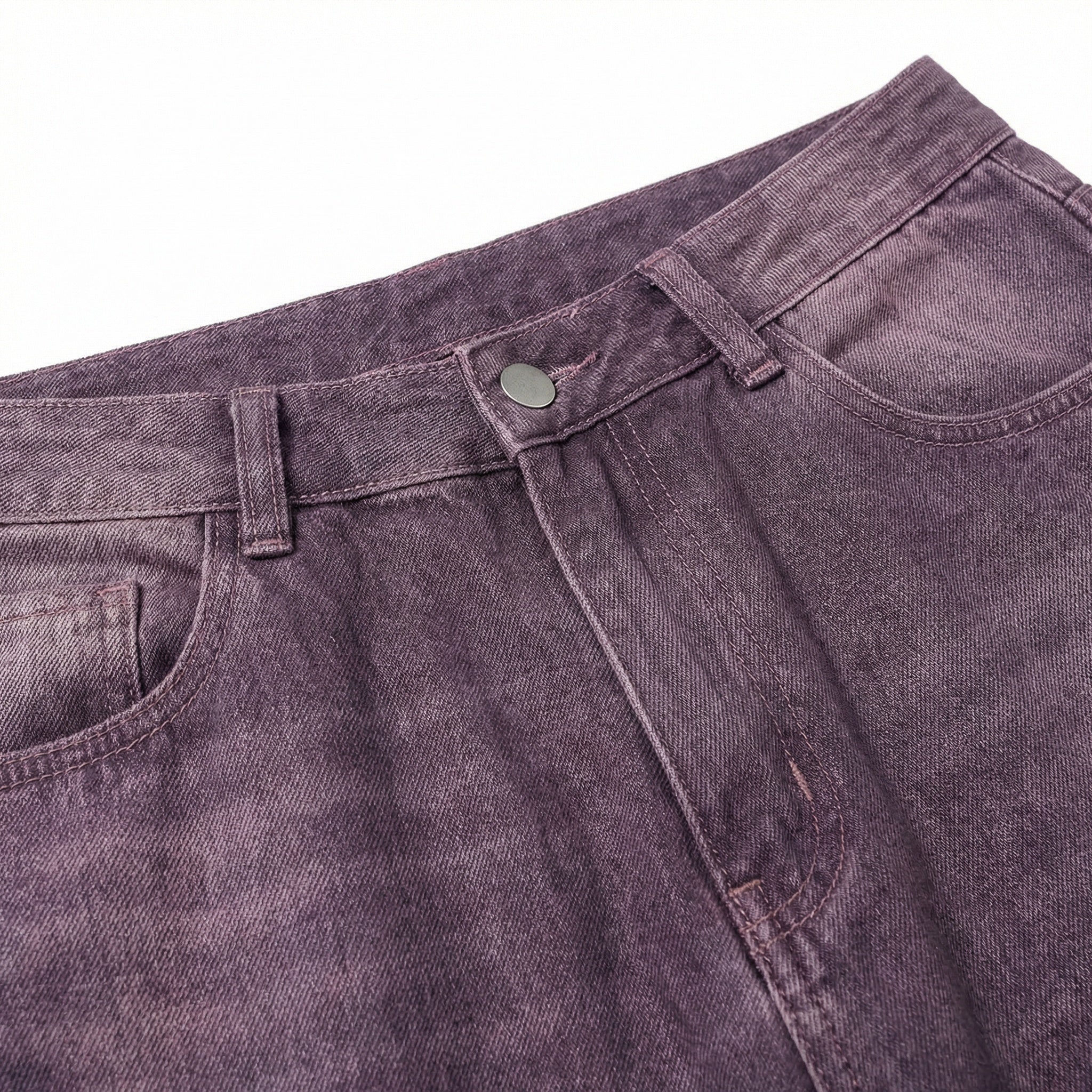 UNSEEN-Studios Purple Washed Wide Leg Jeans