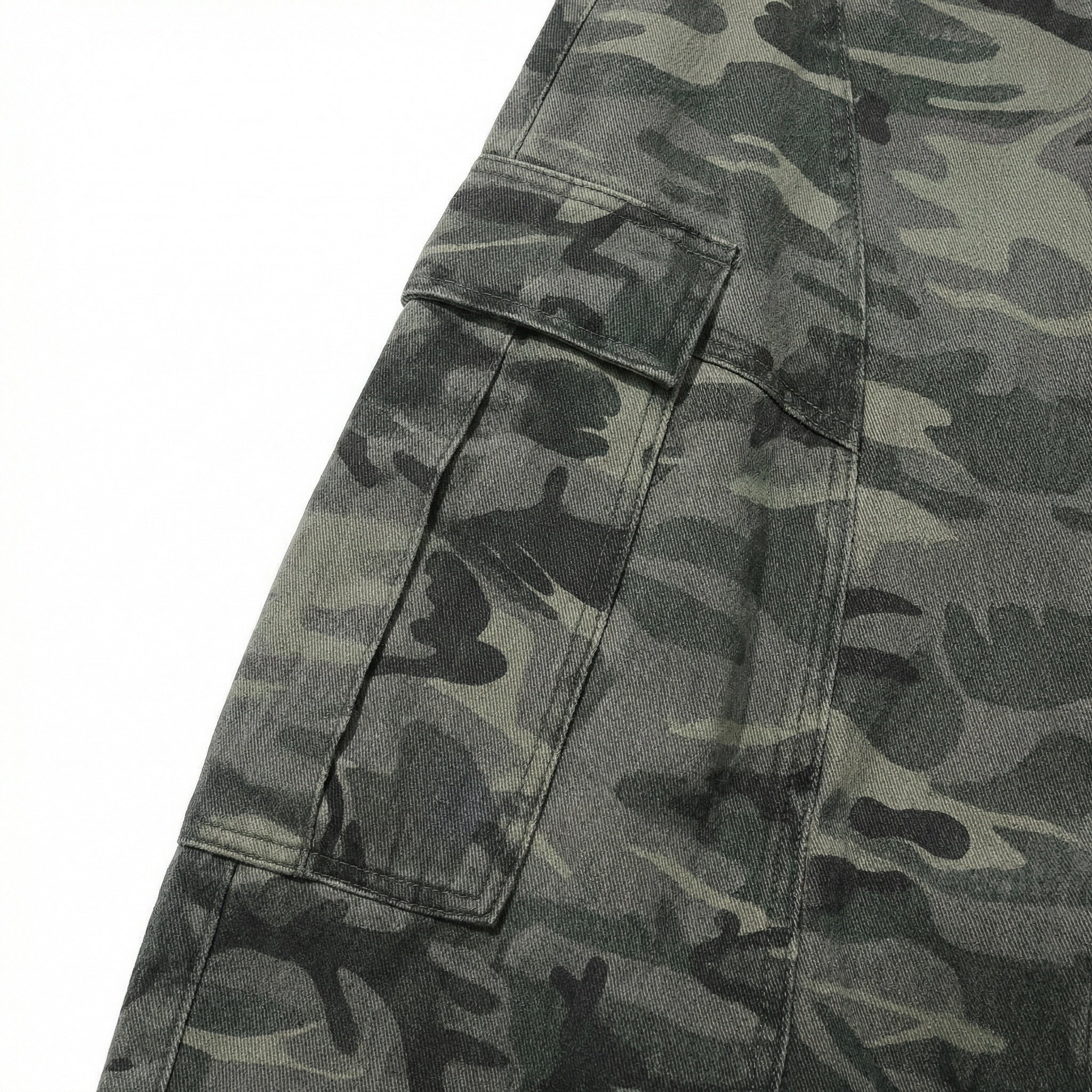 UNSEEN-Studios Camo Cargo Wide Leg Hose