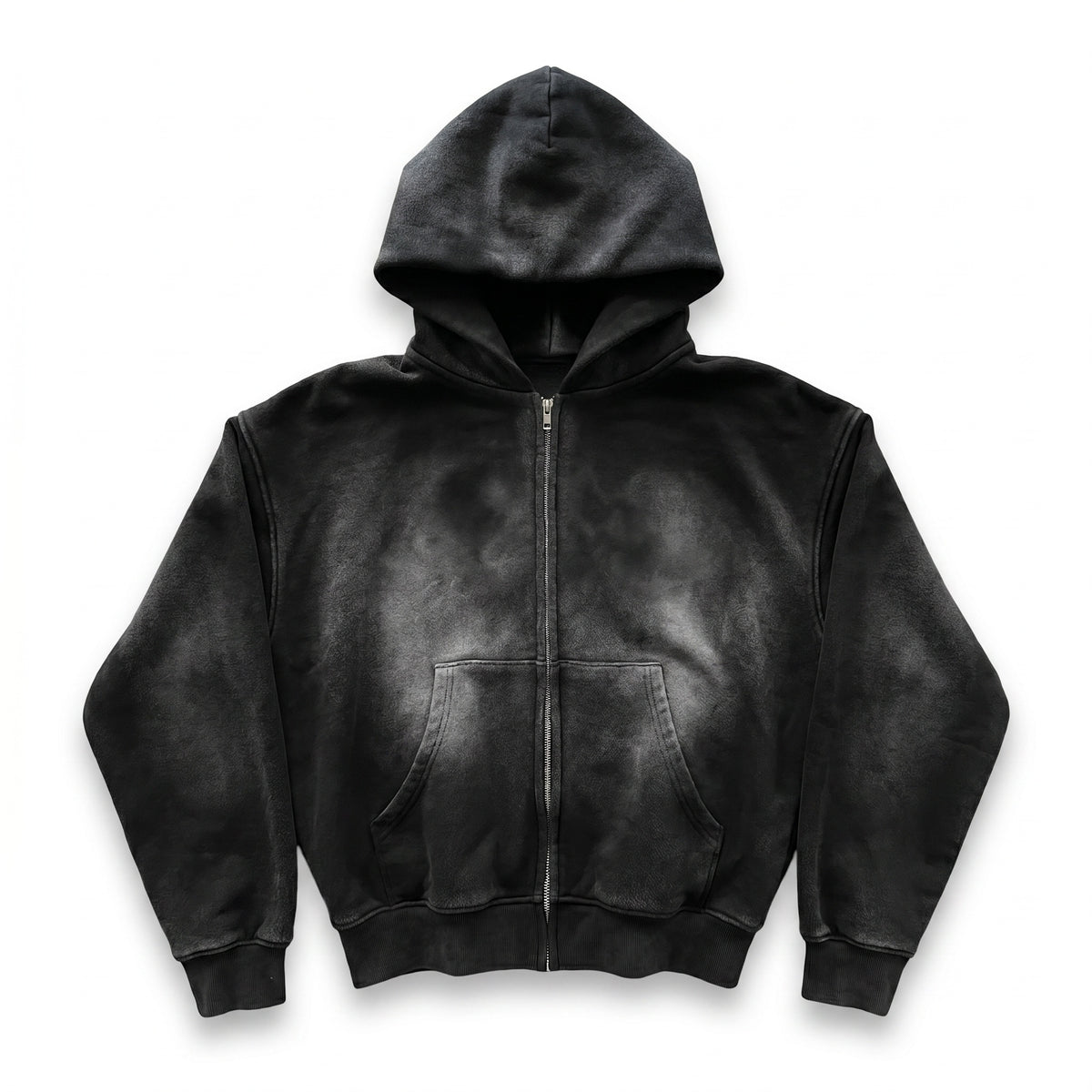 UNSEEN-Studios Acid Wash Zip Hoodie