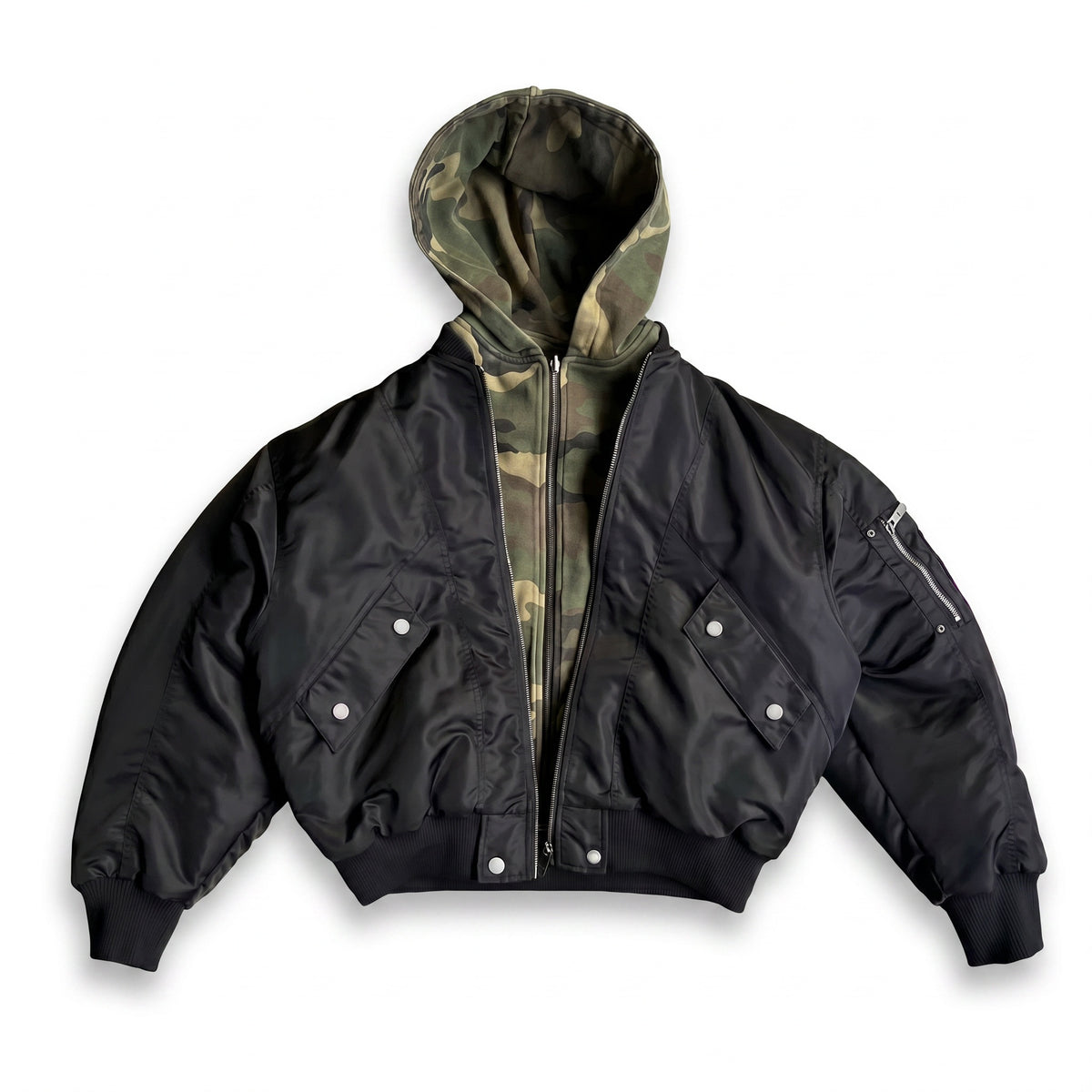 UNSEEN-Studios Reversible Camo Bomber Jacke