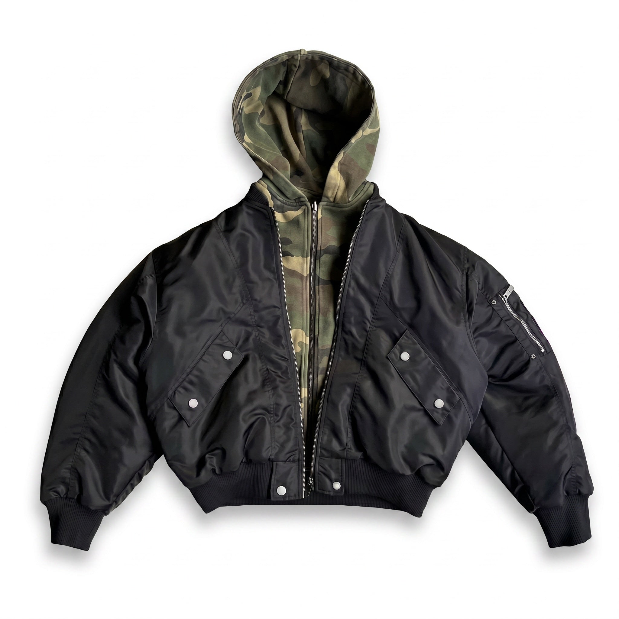 UNSEEN-Studios Reversible Camo Bomber Jacke
