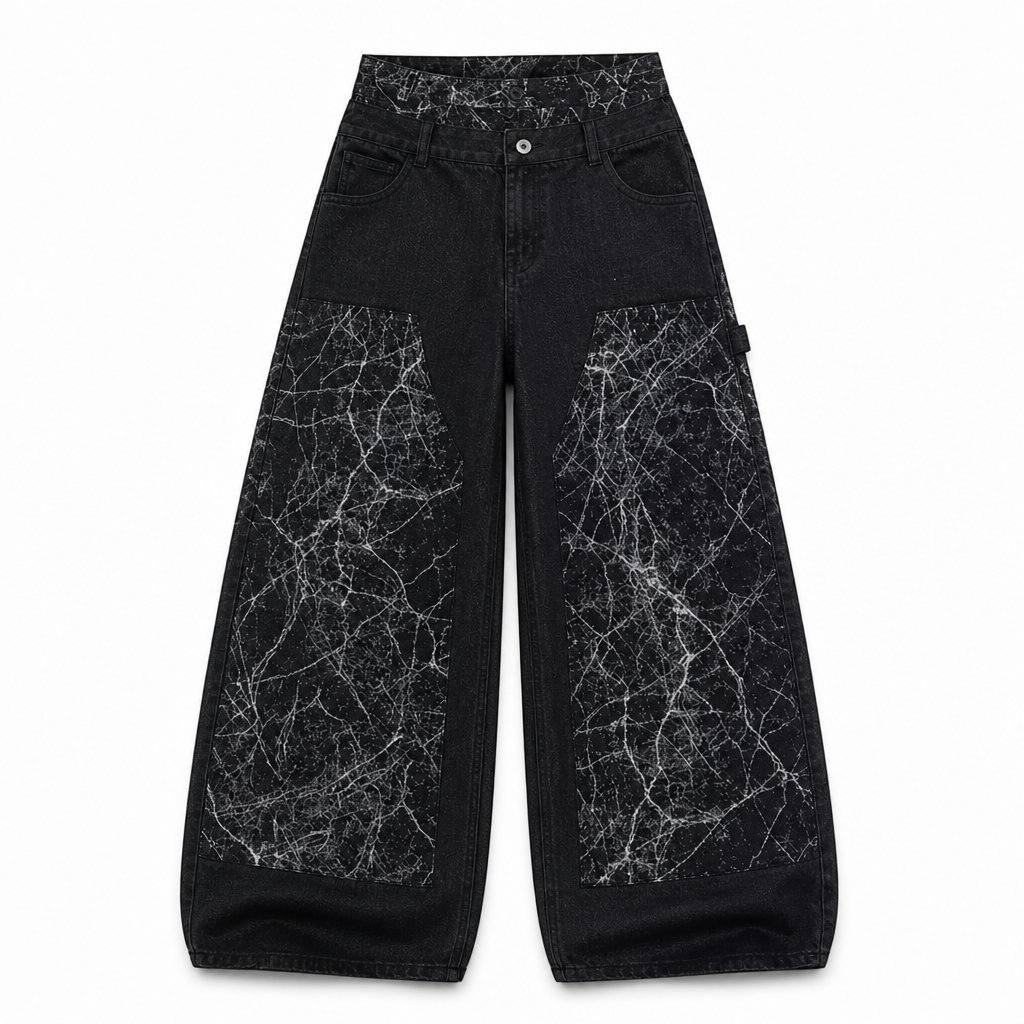 UNSEEN-Studios Marble Panel Denim