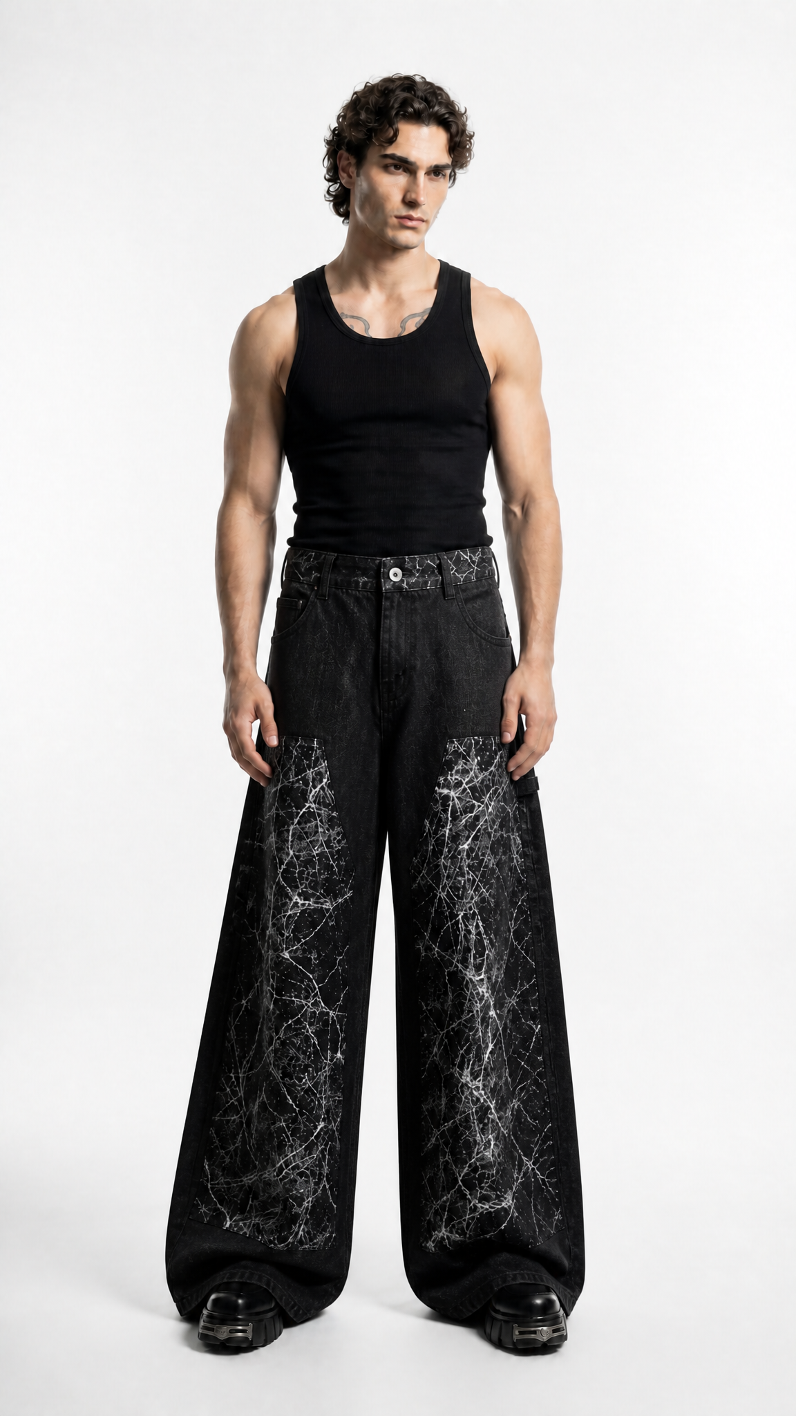 UNSEEN-Studios Marble Panel Denim