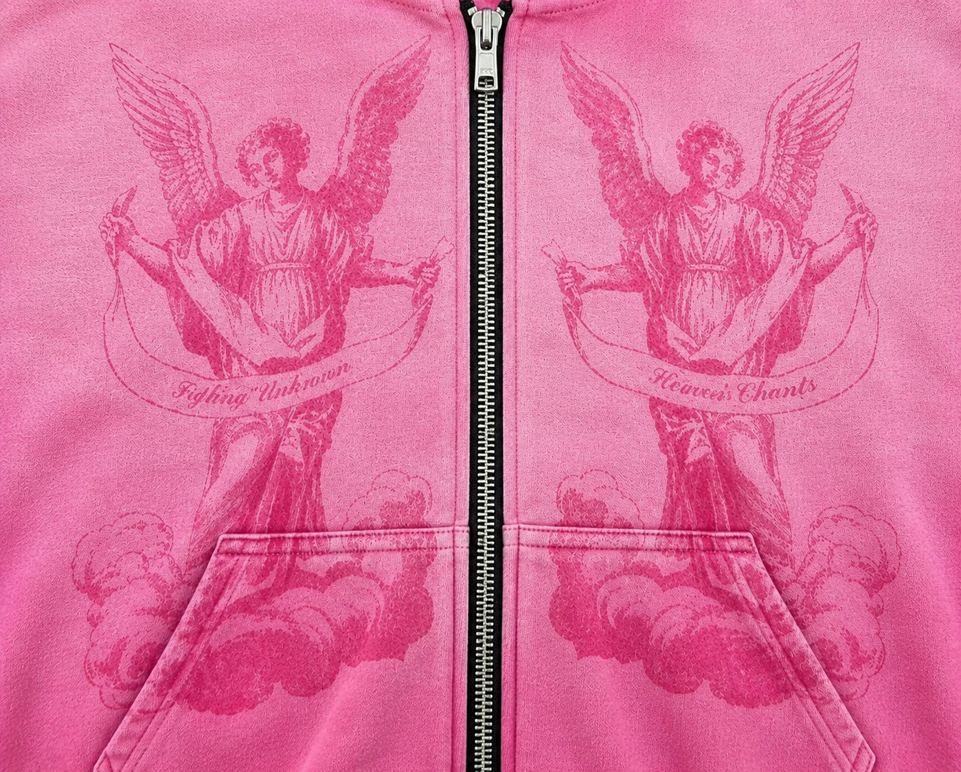 UNSEEN-Studios Seraph Pink Zip Hoodie