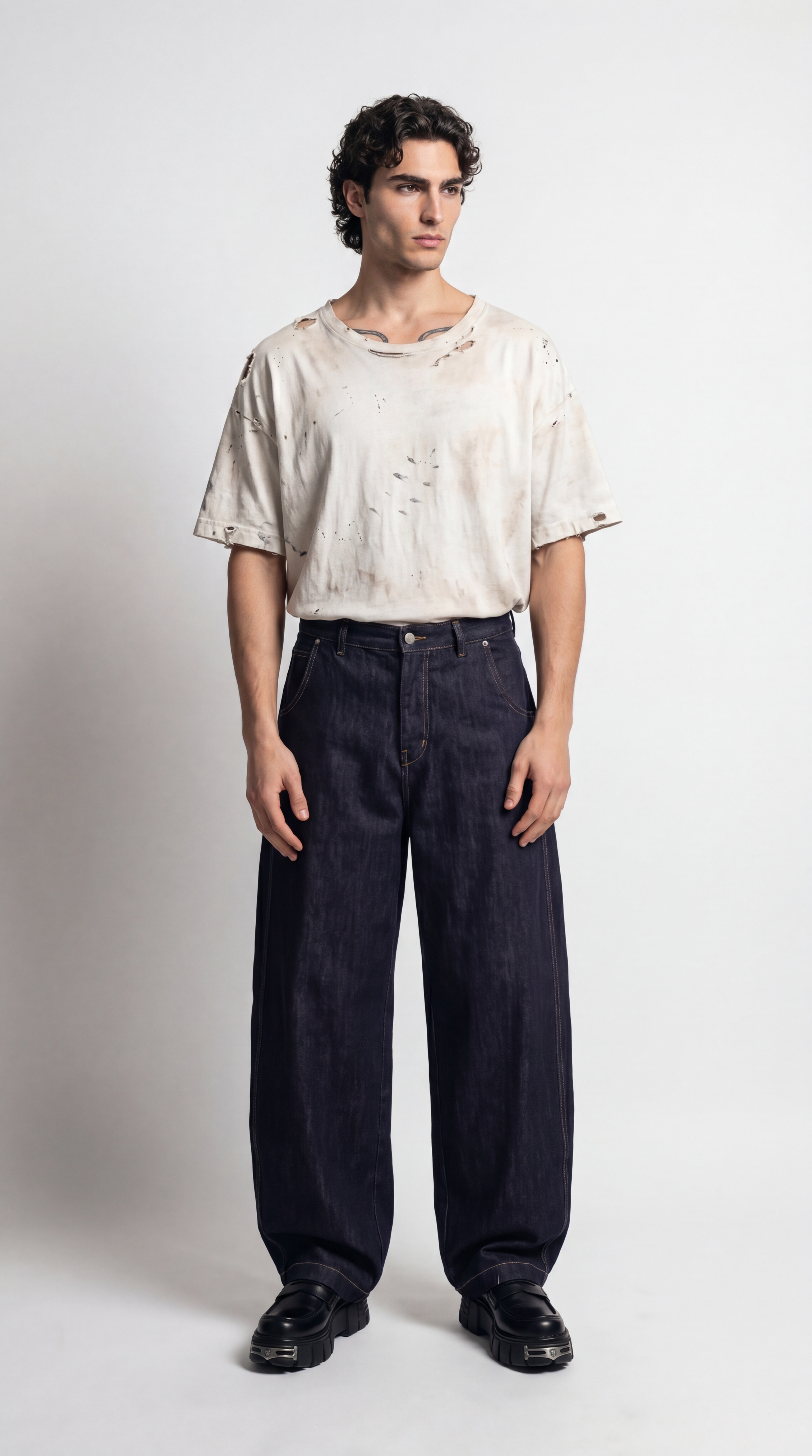 UNSEEN-Studios Weite Barell Baggy Jeans
