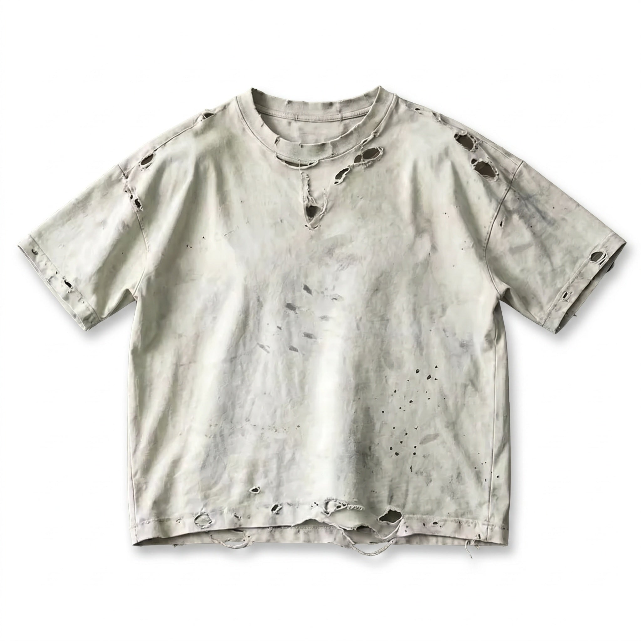 UNSEEN-Studios Vintage Distressed T-Shirt Weiß