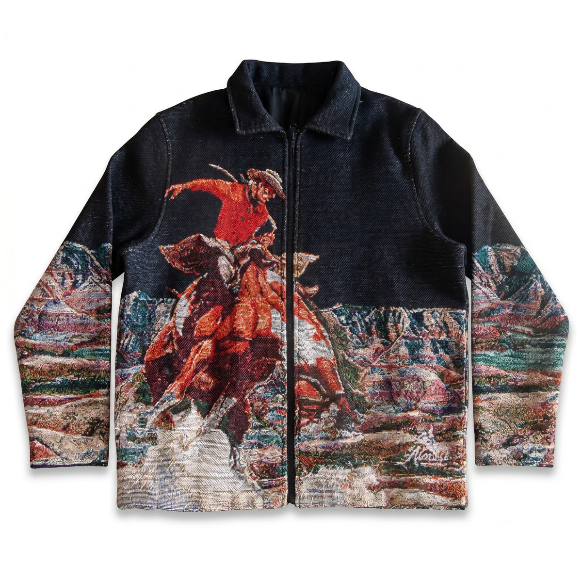 UNSEEN-Studios Tapestry Cowboy Jacke mit Kragen