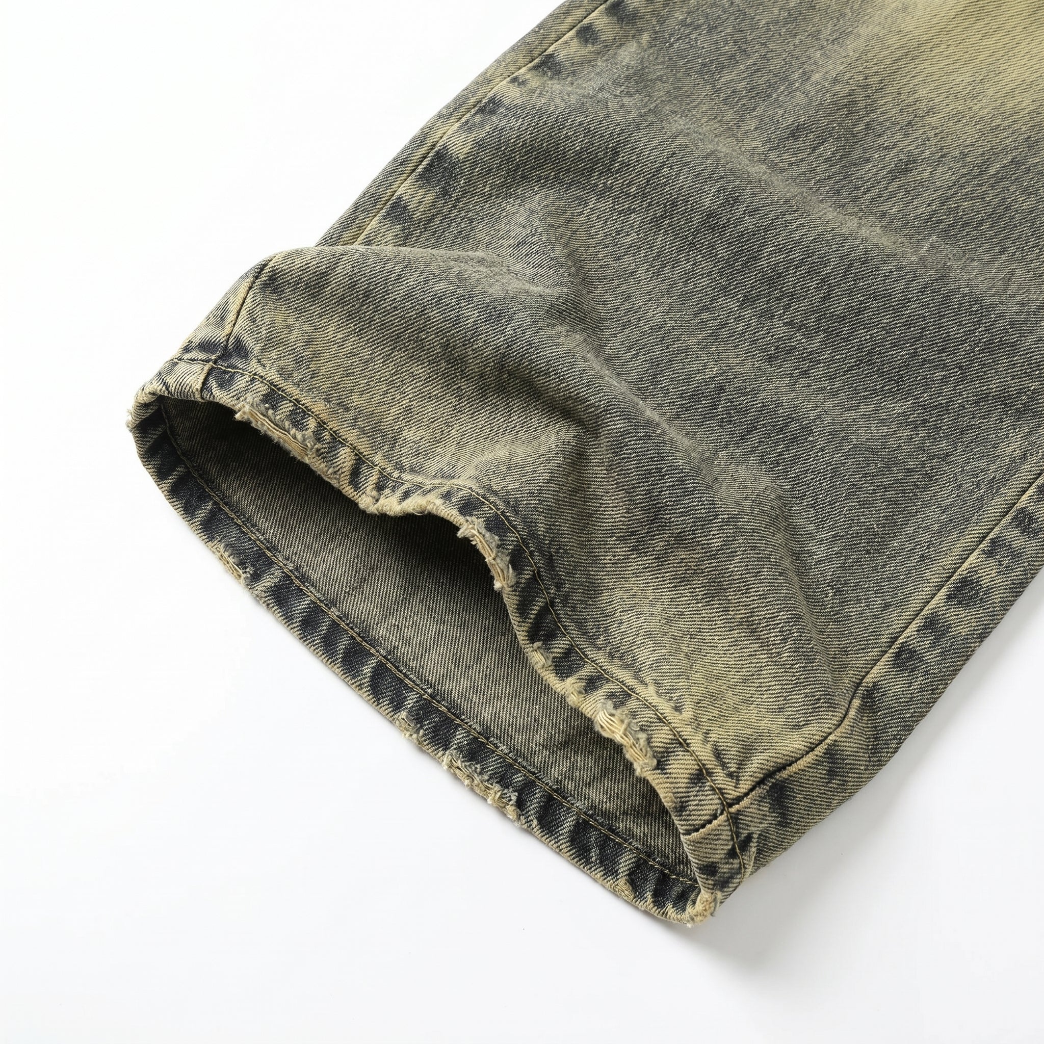 UNSEEN-Studios Washed Wide Leg Jeans mit Waist Detail