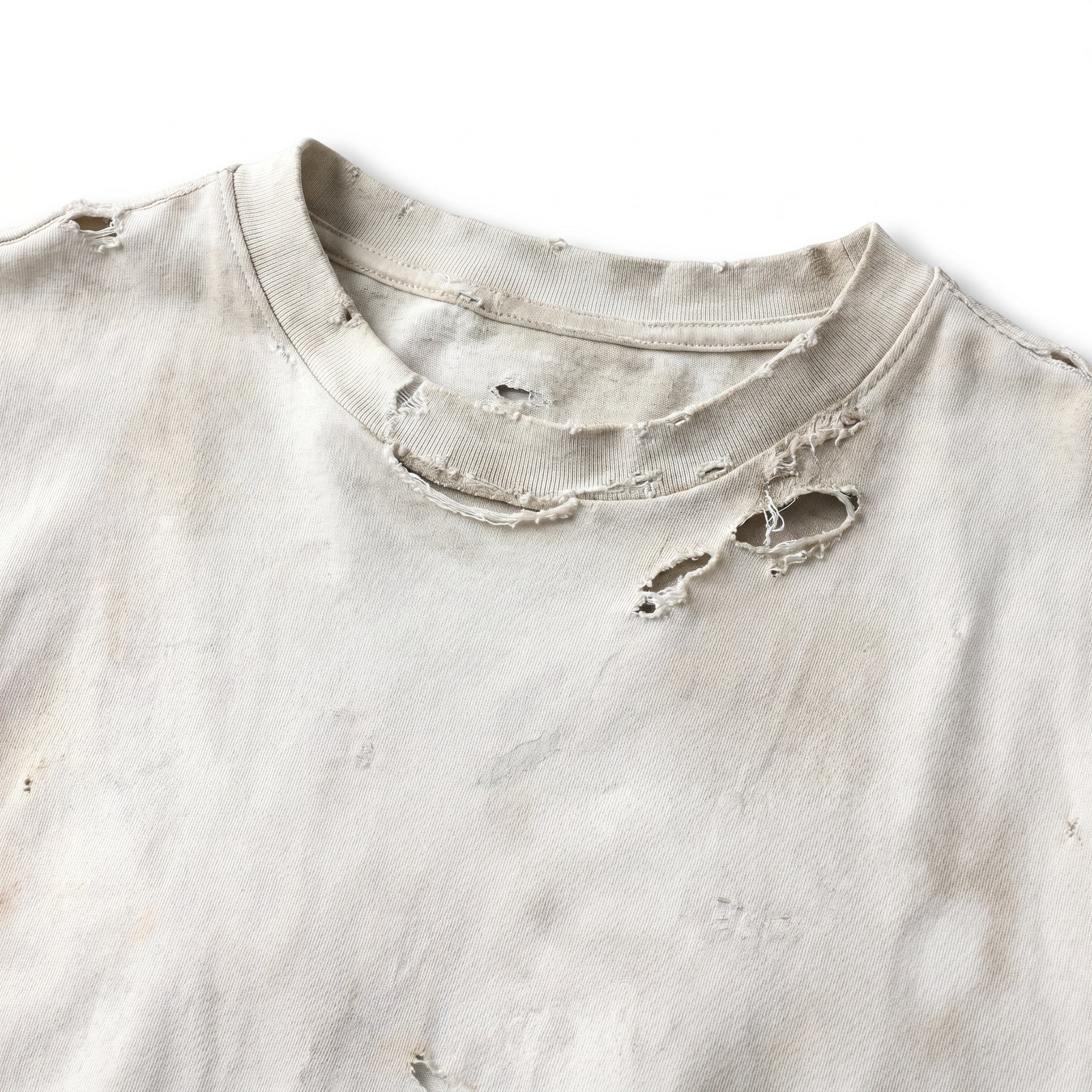 UNSEEN-Studios Vintage Distressed T-Shirt Weiß