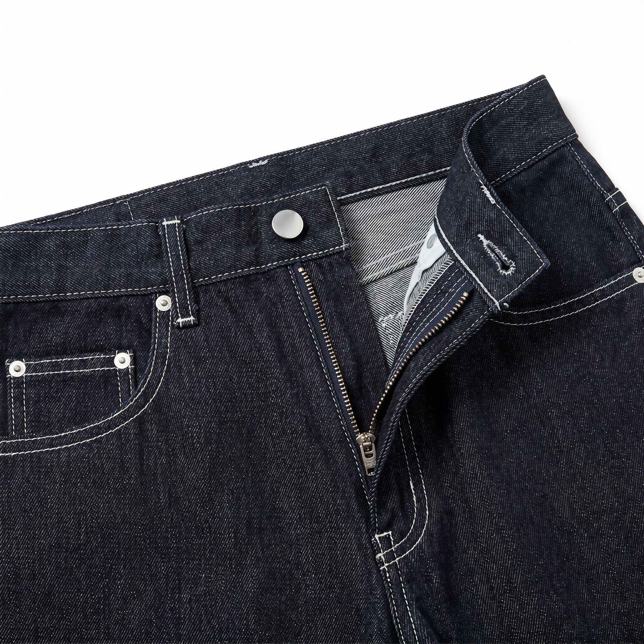 UNSEEN-Studios Weite Multipocket Jeansshorts