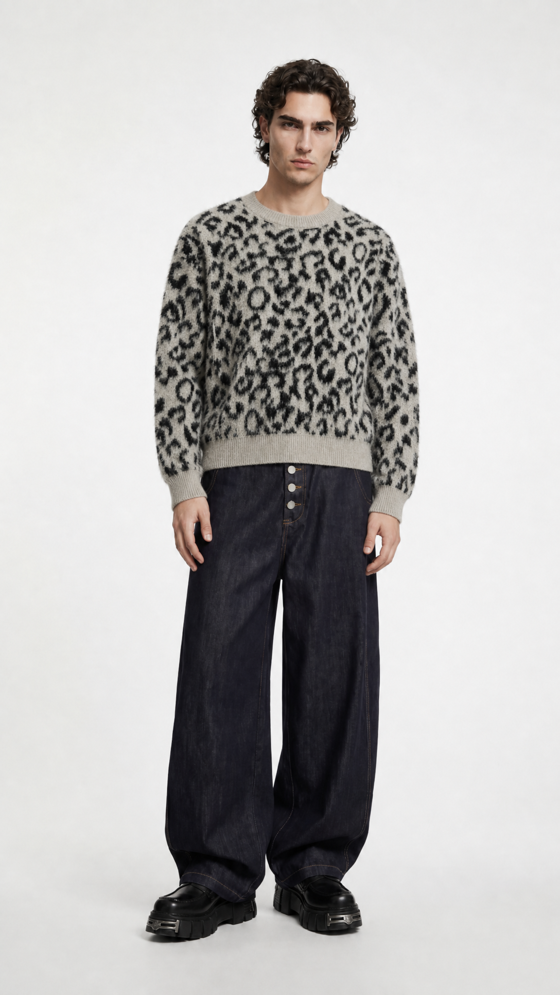 UNSEEN-Studios Leopard Knit Sweater