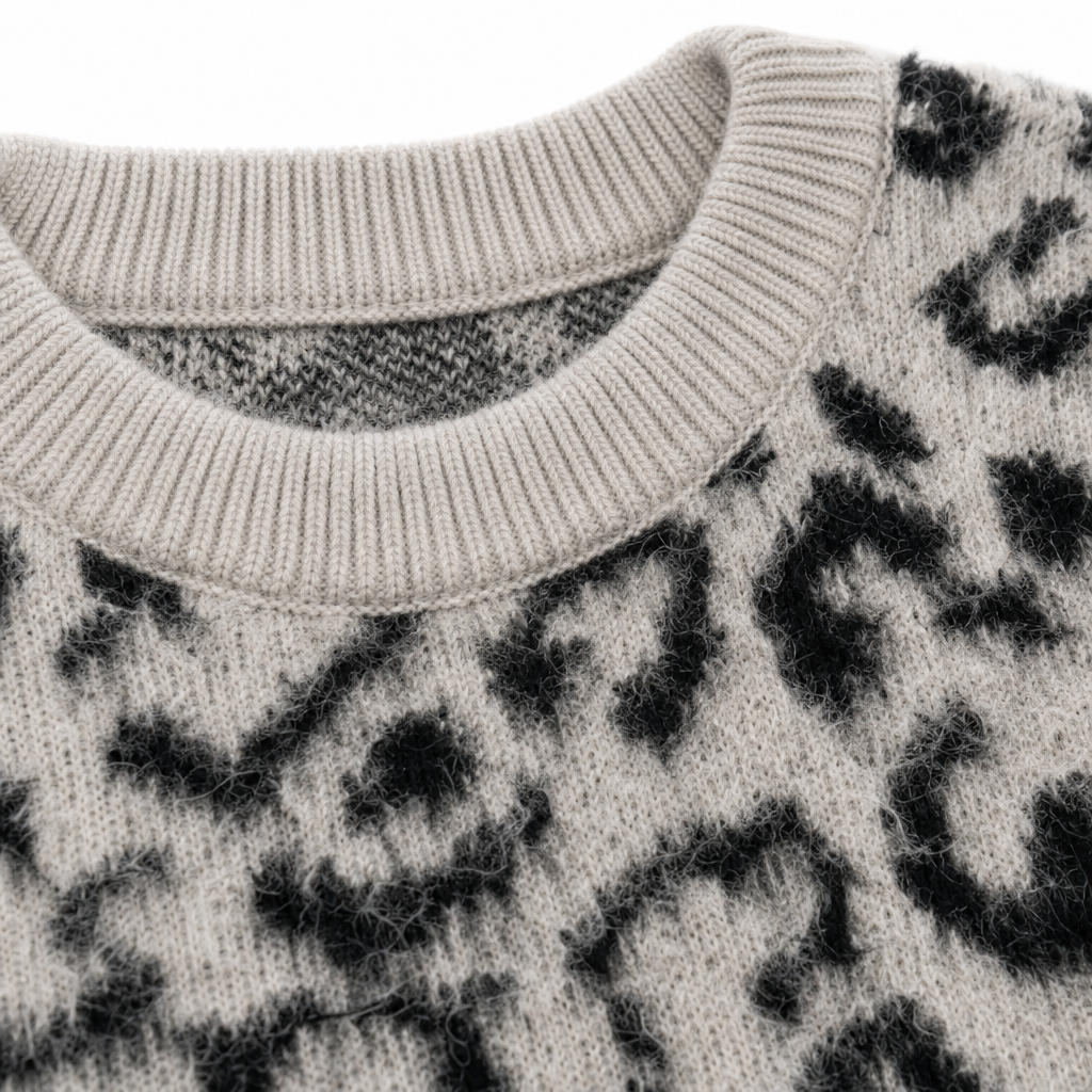 UNSEEN-Studios Leopard Knit Sweater